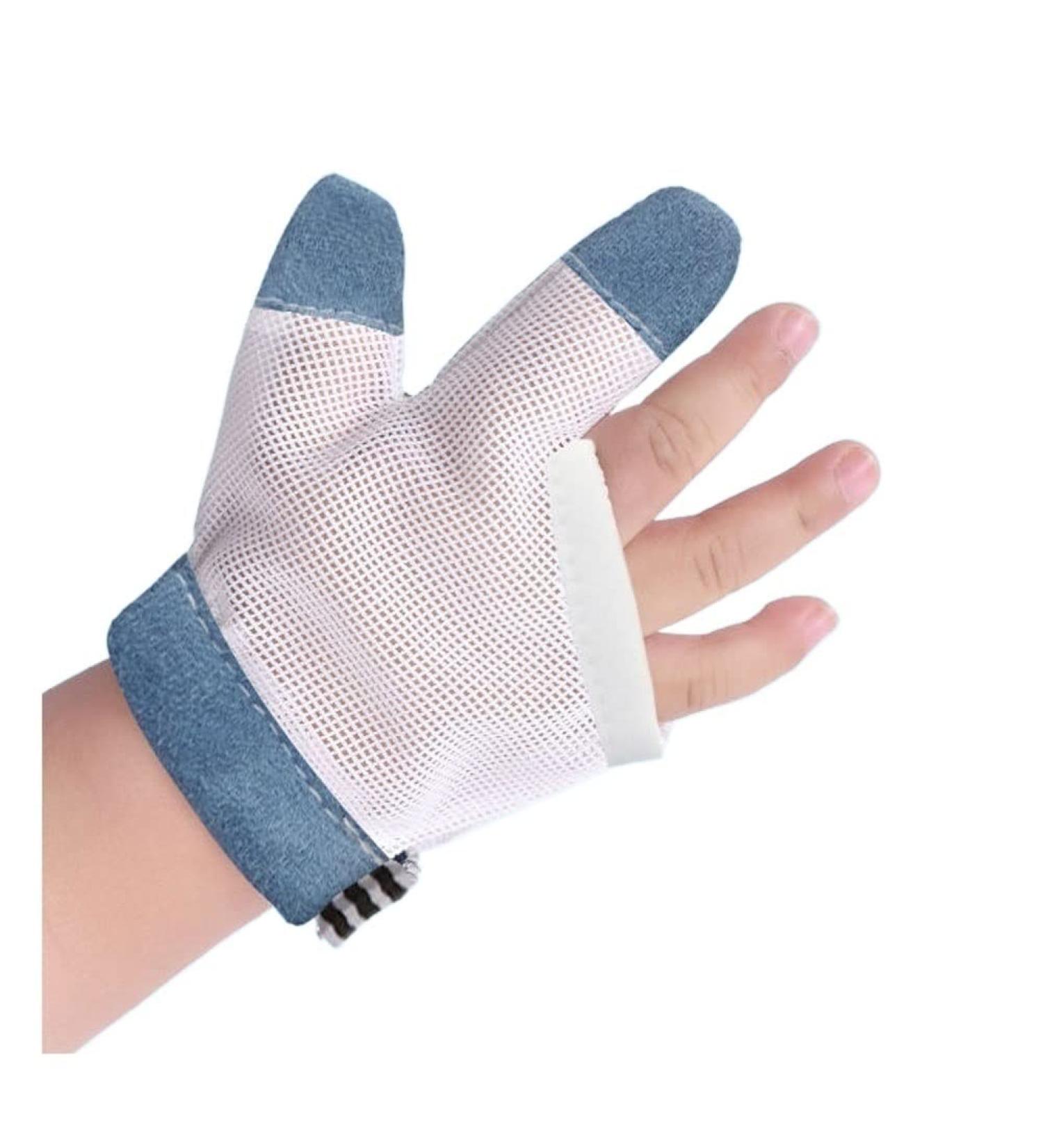 Thumb Sucking Guard for Kids | Finger Guard to Stop Thumb Sucking | Baby Gloves with Nylon Straps | Ages 12 Months-5 Years (Color B, Size Medium) - Buy Online on GoSupps.com