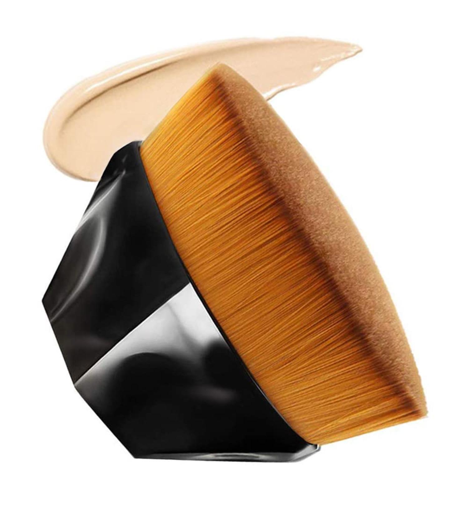 Fiezkaa Flat Top Kabuki Foundation Makeup Brush for Liquid, Cream, or Powder Cosmetics | Blending Brush with Protective Case - Buy Online on GoSupps.com