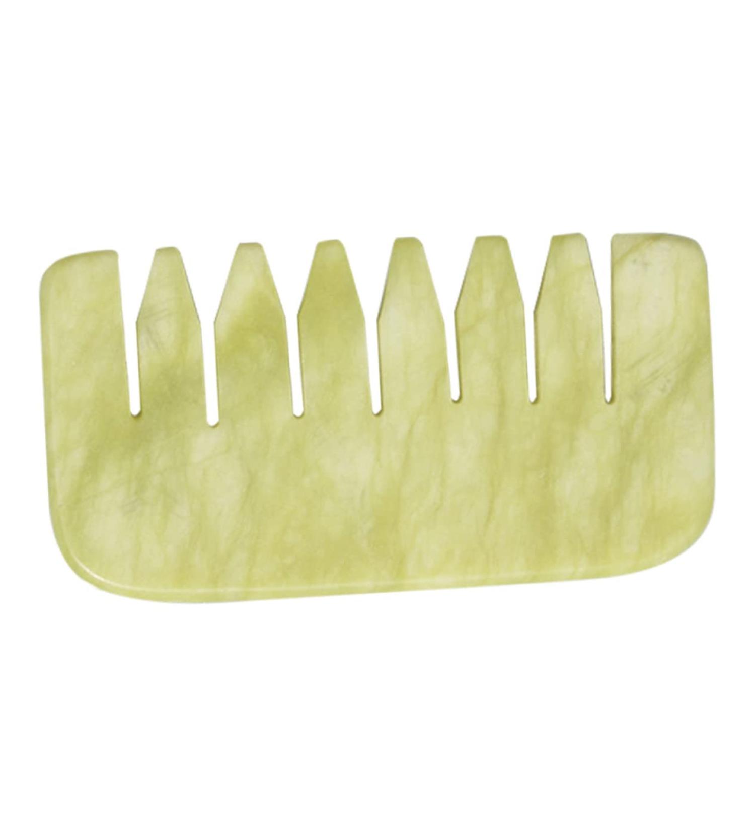 Magiclulu Jade Gua Sha Comb - Scalp Massager & Head Massage Tool for Relaxation | International Shipping Available - Buy Online on GoSupps.com