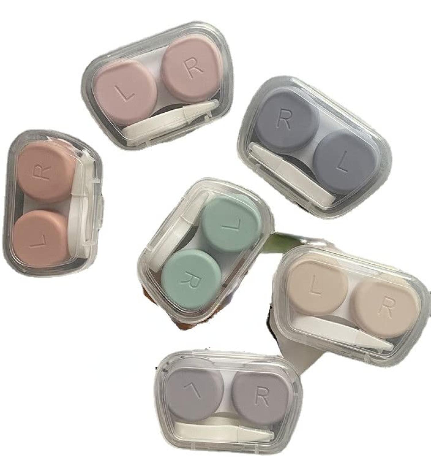 Fashionable Miedeon Contact Lens Container - Portable Travel Etui for 3 Lenses - Green Light Accessories Set - Buy Online on GoSupps.com
