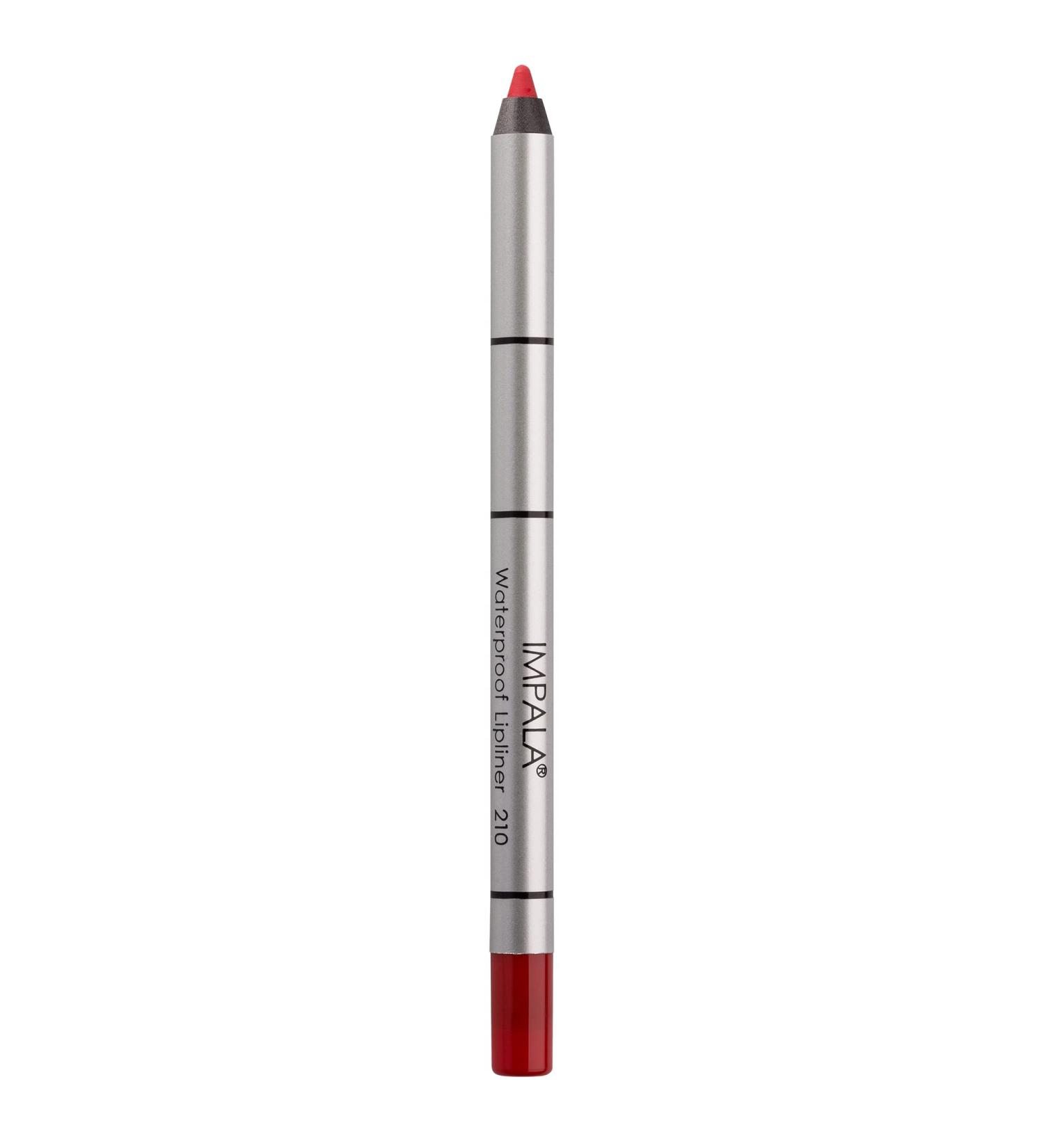 IMPALA | Creamy Waterproof Lip Pencil Ruby Red Color 210 | Permanent Lip Liner | Waterproof Lip Pencil | Long-lasting Lip Liner | Volumizing Effect 210 Ruby Red - Buy Online on GoSupps.com