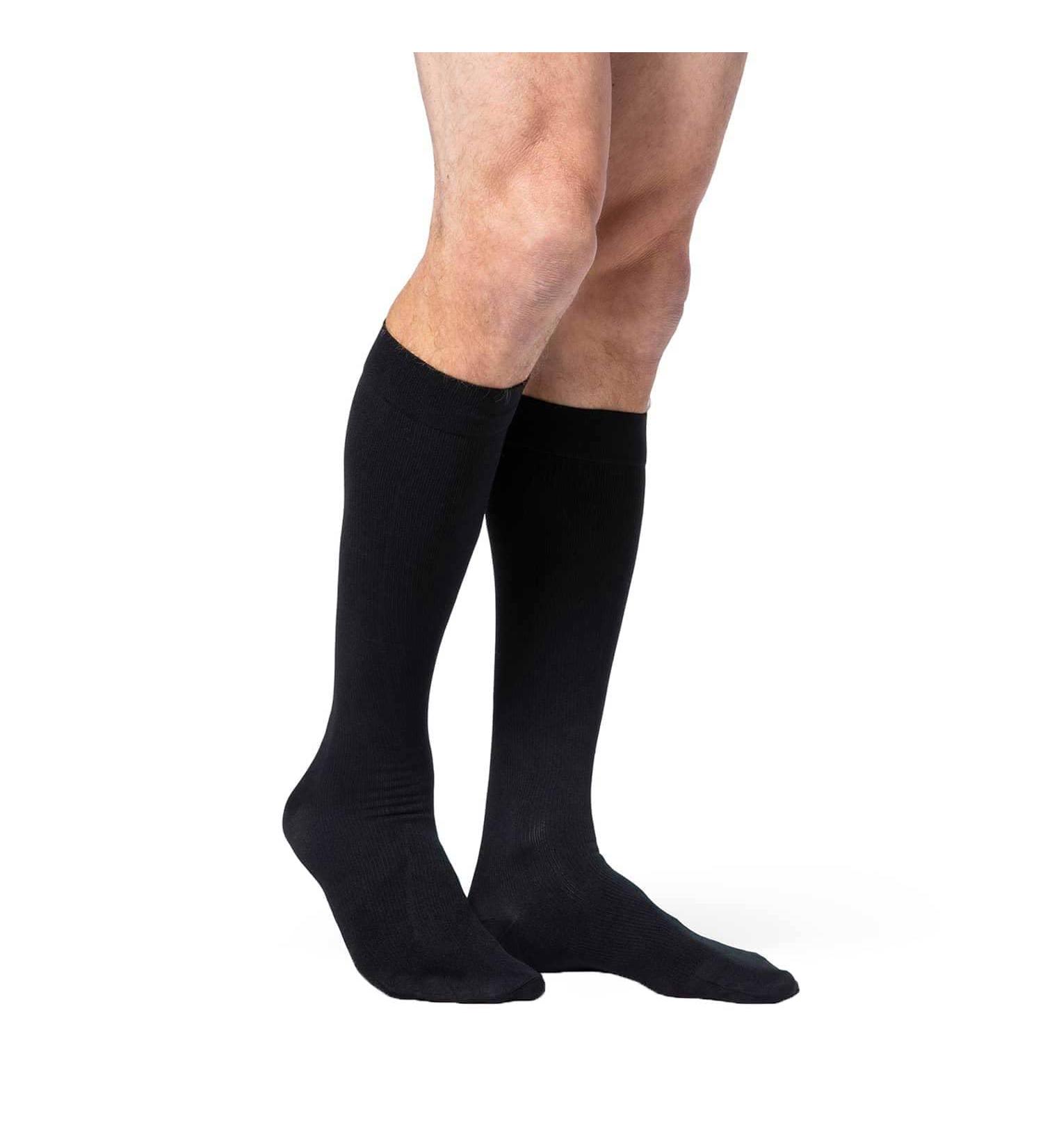 Buy SIGVARIS Men's ACCESS 920 Closed-Toe Knee-High Medical Compression Stockings 15-20mmHg Black LL - Large Long | International Shipping Available - Buy Online on GoSupps.com