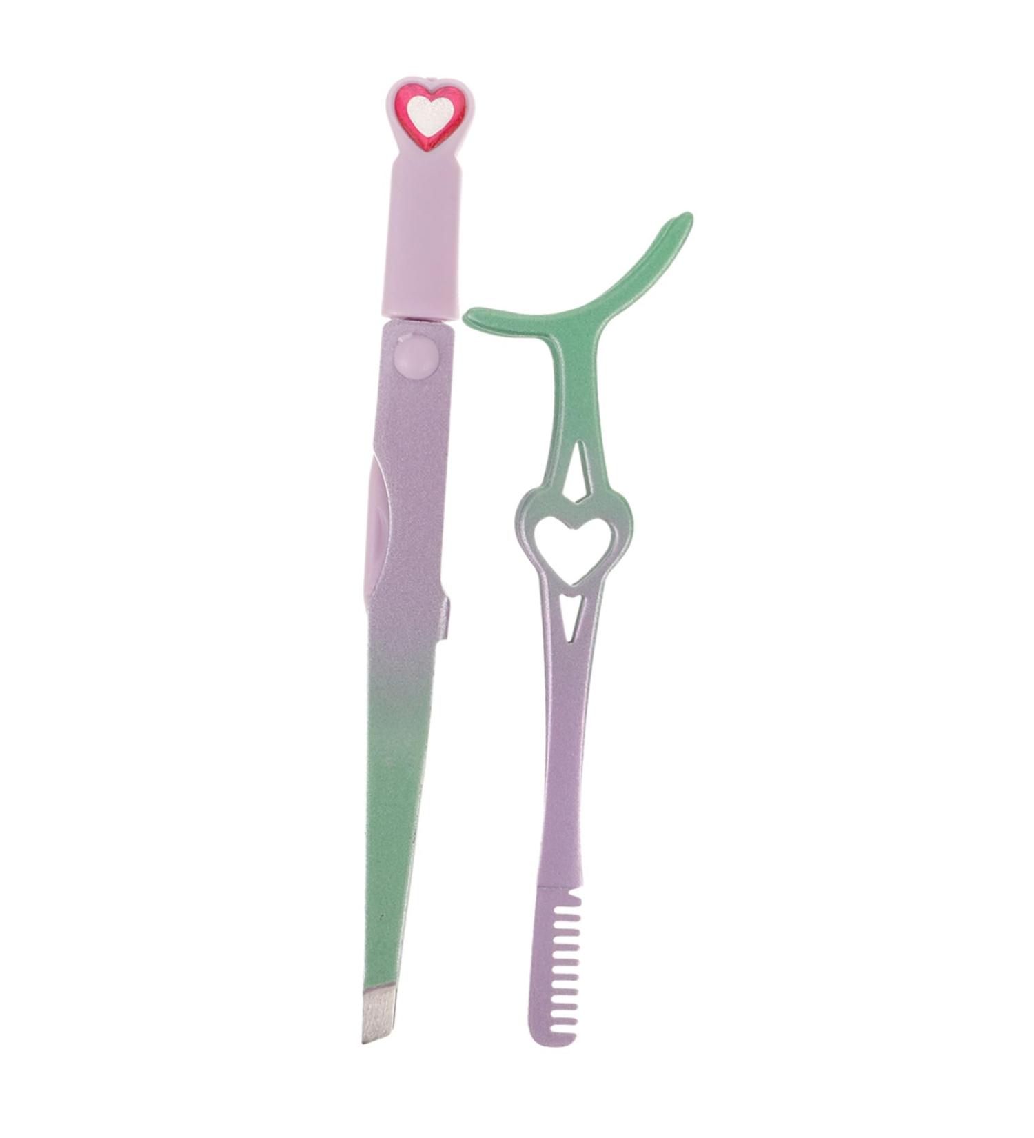 Healeved 1 Set False Eyelash Auxiliary Tool Tweezers Eyelash Clip Beauty Accessories Eyelash Comb Eyelash Applicator Lash Clip with Comb Major Fake Eyelashes Stainless Steel - Buy Online on GoSupps.com