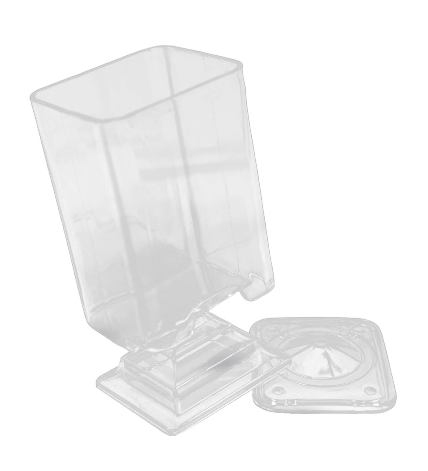 Honrane Cotton Pad Holder Cosmetic Cotton Pad Organizer Makeup Cotton Pad Box Dust Proof Cover Transparent Acrylic Nail Art Remover Paper Wipe Holder Storage Supplies Transparent - Buy Online on GoSupps.com