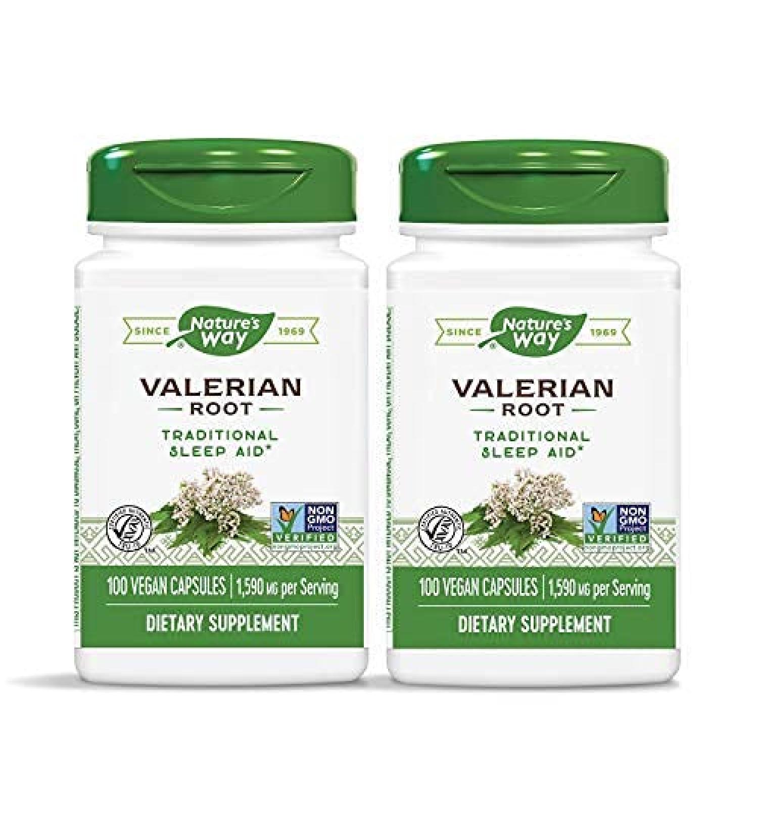 Nature's Way Valerian Root 100 Count - 2 Piece Pack (2 Pack) - Buy Online on GoSupps.com