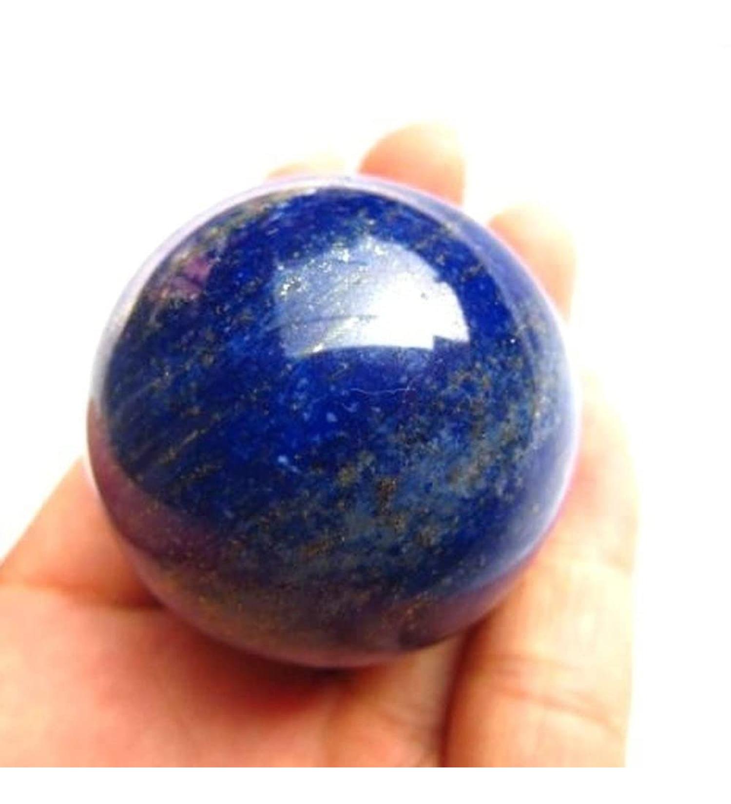 Natural Crystal Rough 1 Piece 40-50mm Natural Lapis Lazuli Crystal Magic Ball Stones - Buy Online on GoSupps.com