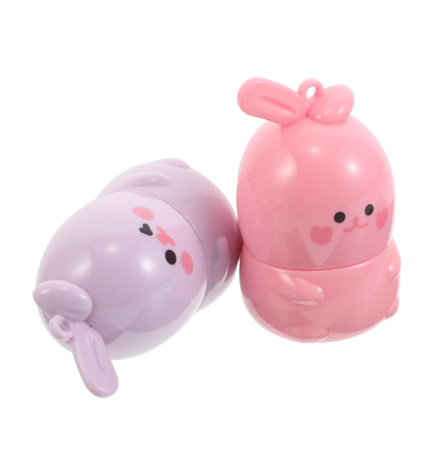 2Pcs Cute Bunny Shaped Color Changing Lip Balm for Women Nourishing Lip Care Refreshing Hydration for Parties - Buy Online on GoSupps.com