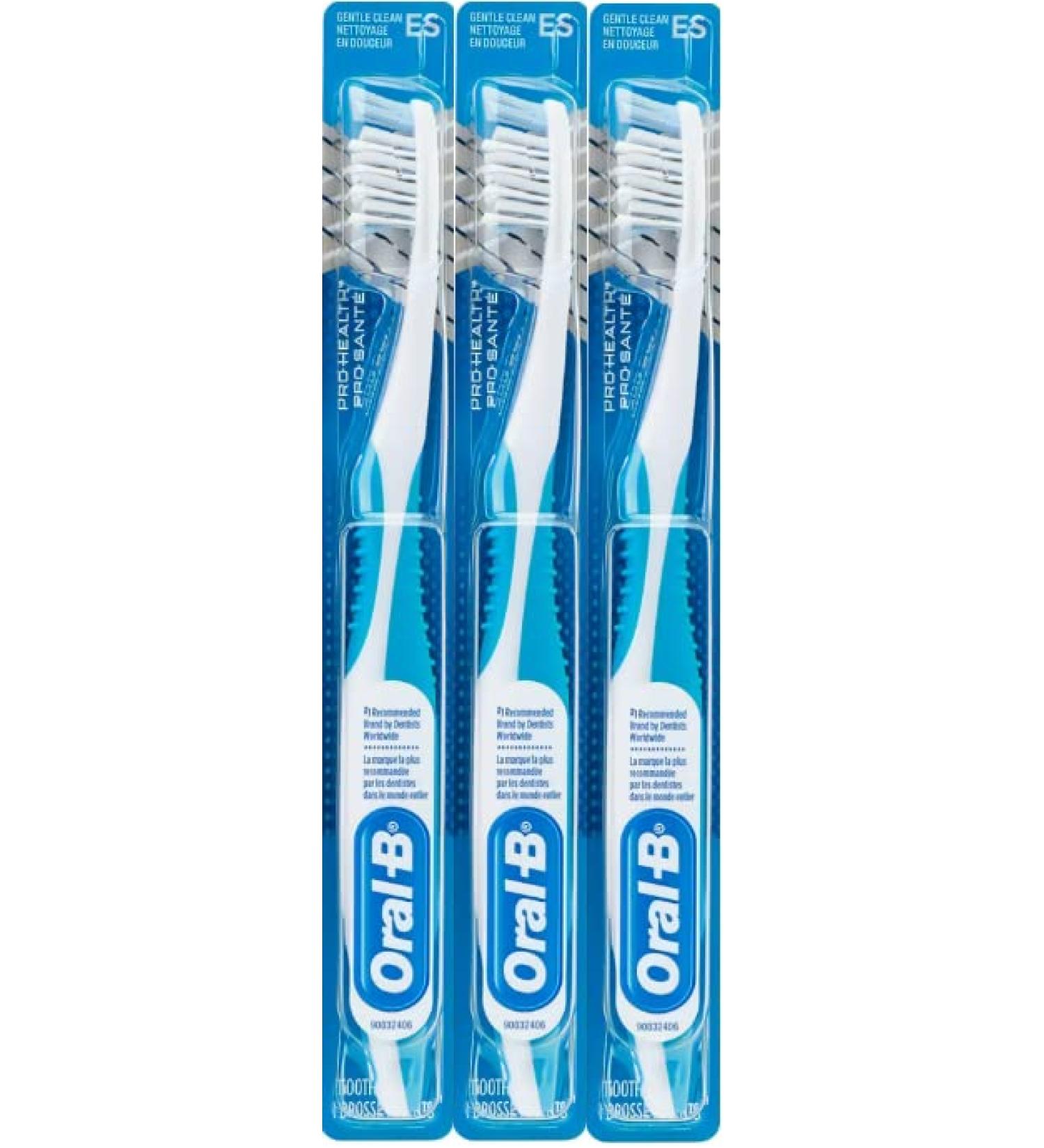 Oral-B Cross Action Gentle Clean Manual Toothbrush 35 Extra Soft - Pack of 3 | Colors Vary - Buy Online on GoSupps.com