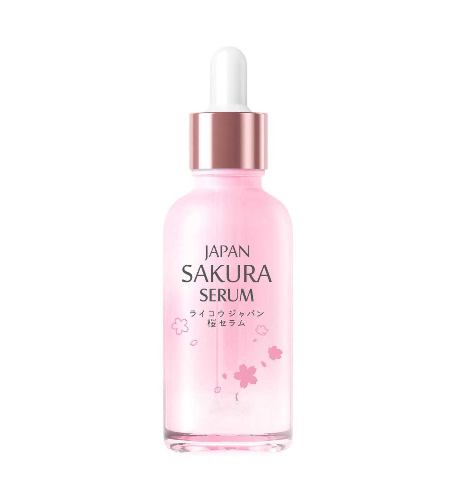 30ml Cherry Blossom Face Serum Daily Plumping Essence for Nourished Smooth Skin Pink One Size One Size Pink - Buy Online on GoSupps.com