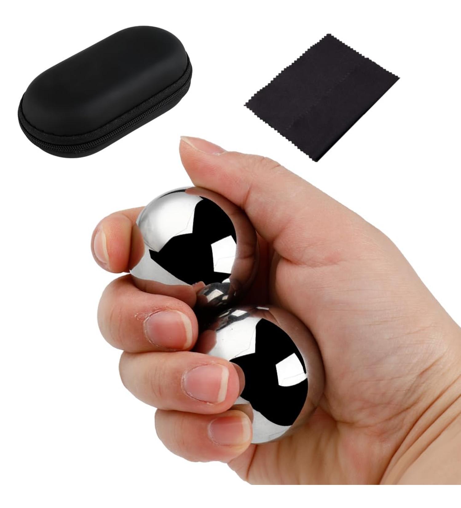 Buy Chinese Baoding Balls - 1.57 inch Hand Therapy Meditation & Stress Relief Balls (0.5 kg) - International Shipping Available - Buy Online on GoSupps.com