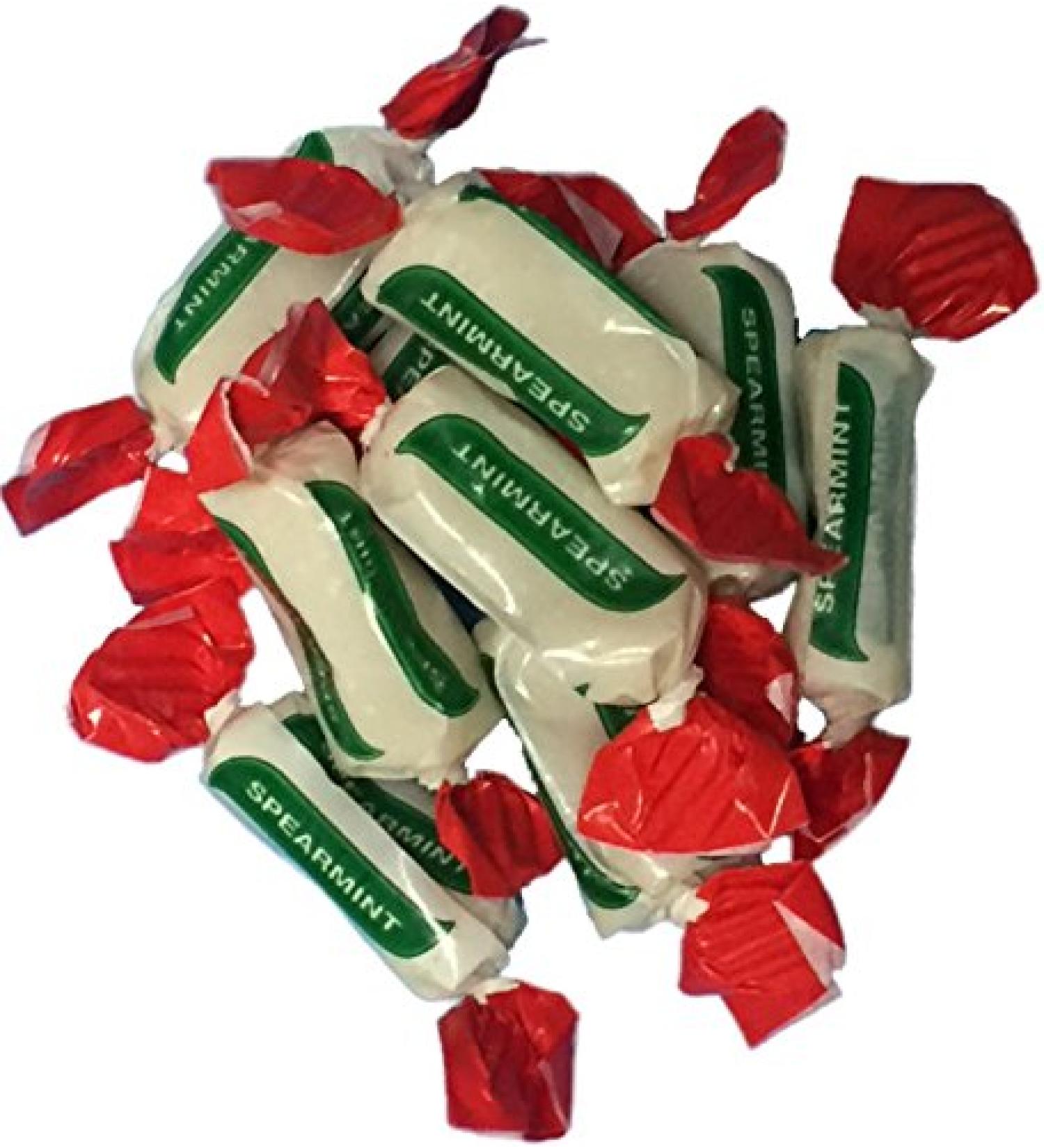 Sugar Free Spearmint Chews Diabetic Retro Sweet Shop Traditional Old Fashioned Candy - 400g