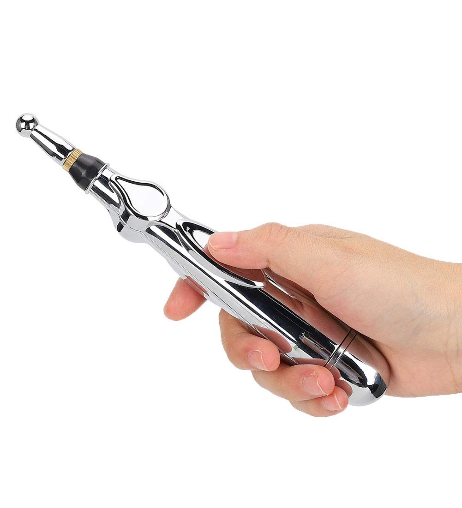 Changor Electronic Acupuncture Pen - 18 cm Neck Massager with Stainless Steel Acupoint Function | International Shipping - Buy Online on GoSupps.com
