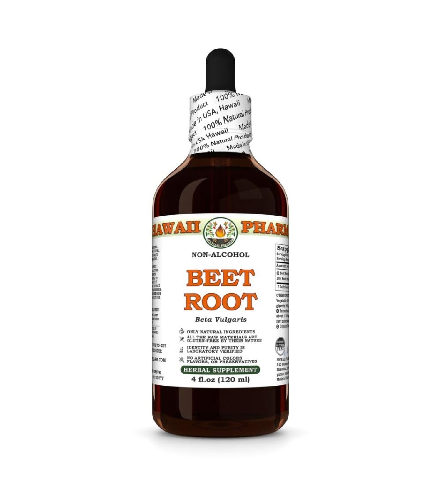 Beet Root Alcohol-Free Extract Glycerite for Digestive Wellness Supports Brain Function Boosts Balanced Energy Aids Nutrient Breakdown Encourages Natural Detoxification - 4 fl.oz 4 Fl Oz (Pack of 1) - Buy Online on GoSupps.com