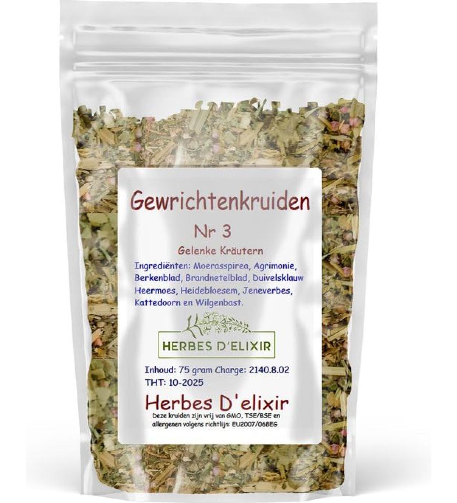 Joints Herbs Herbal Tea 75 Grams Natural Ingredients for Stiff Joints Food Supplement - Buy Online on GoSupps.com