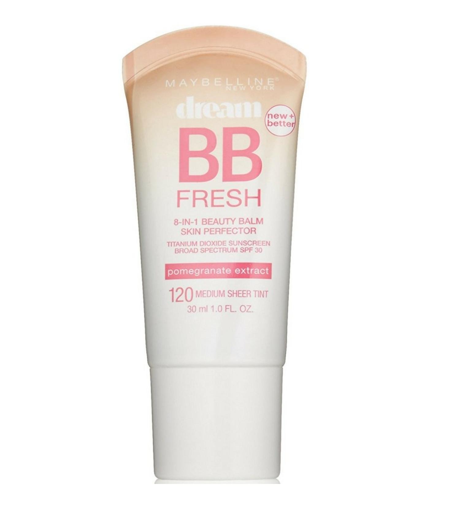 Maybelline Dream Fresh BB 8-in-1 Beauty Balm Skin Perfector SPF 30 Medium 1 oz (Pack of 3) 1 Ounce