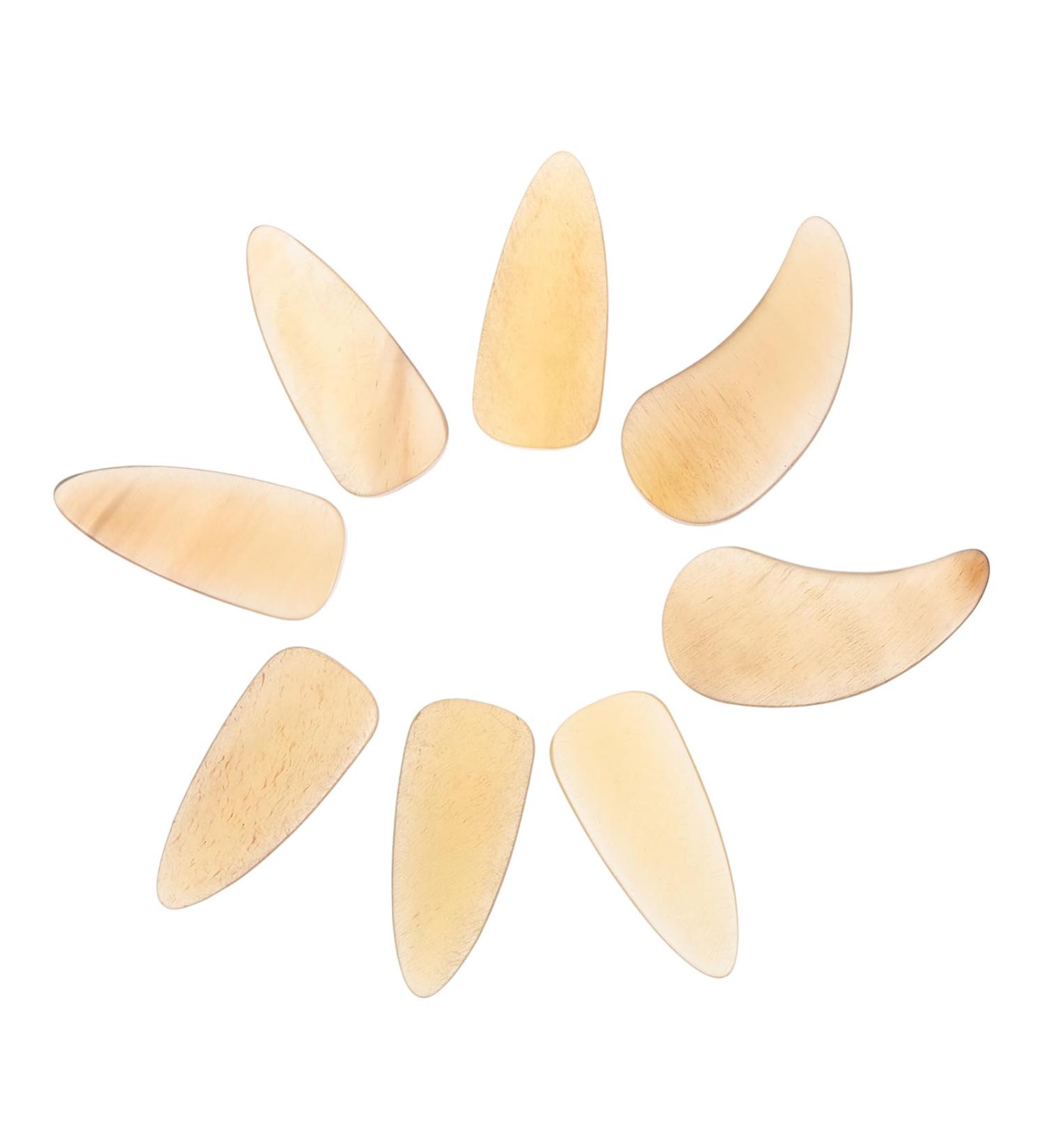 8 Pcs Guzheng nail pieces guitar picks for kids guitar nail picks Fingertip Protection Covers guitar thumb picks Guzheng Nail Covers kid stuff advanced protective cover child horns 3X1.2X0.1CM Light Yellow - Buy Online on GoSupps.com
