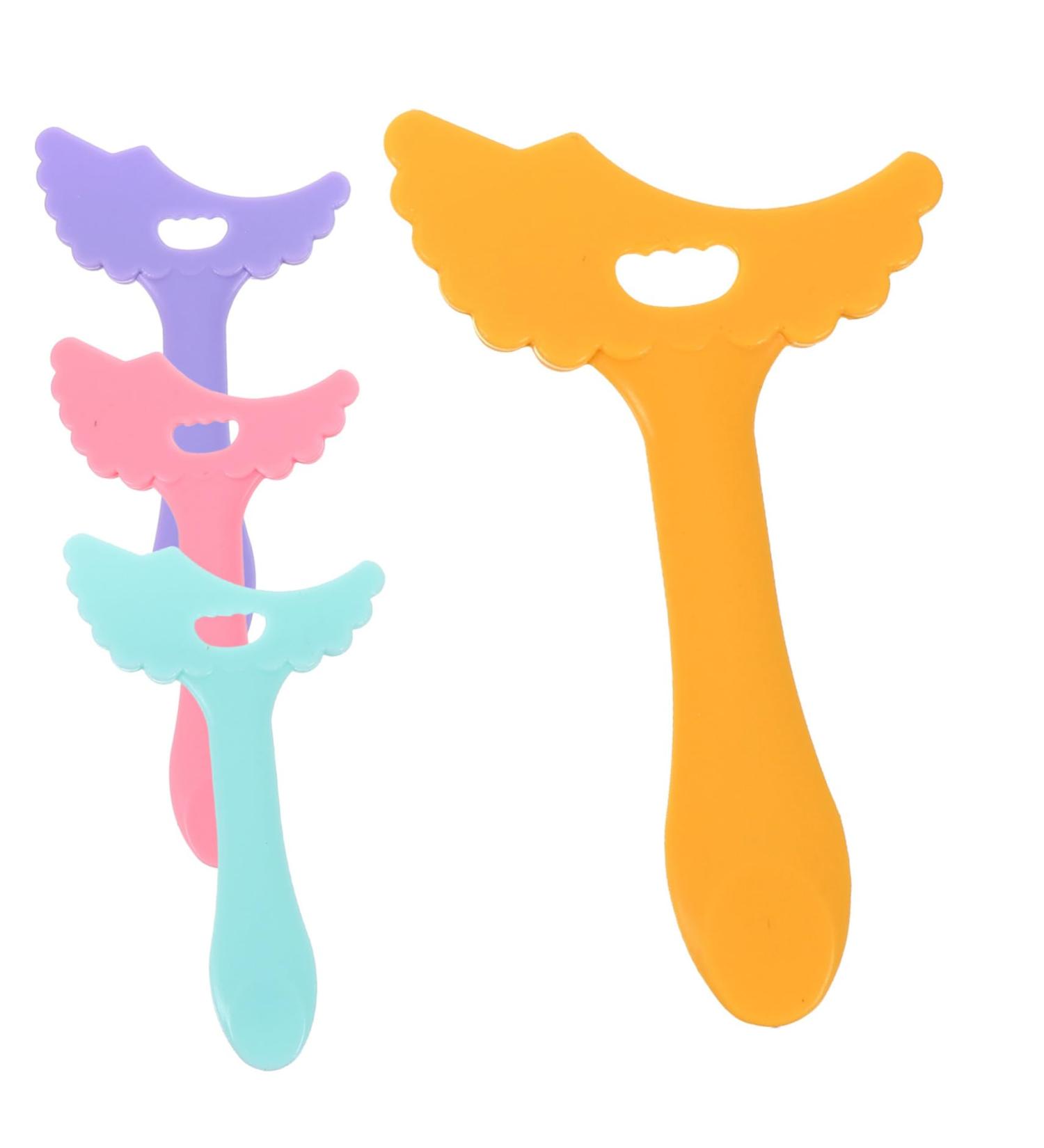 Beavorty Eye Shadow 4pcs Eyeliner Lipstick Mascara Silicone Mold Make up Tools for Women With Wings Miss Splitter - Buy Online on GoSupps.com