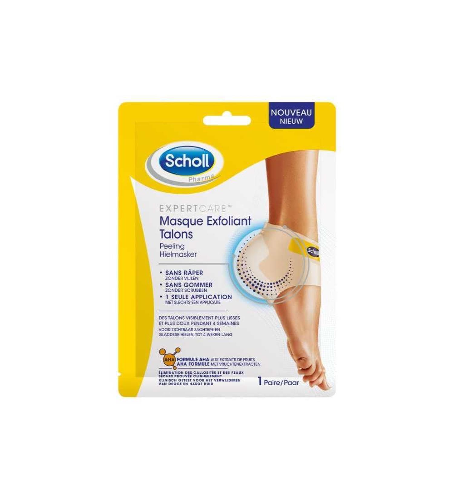 Scholl exfoliating mask heels 1 pair