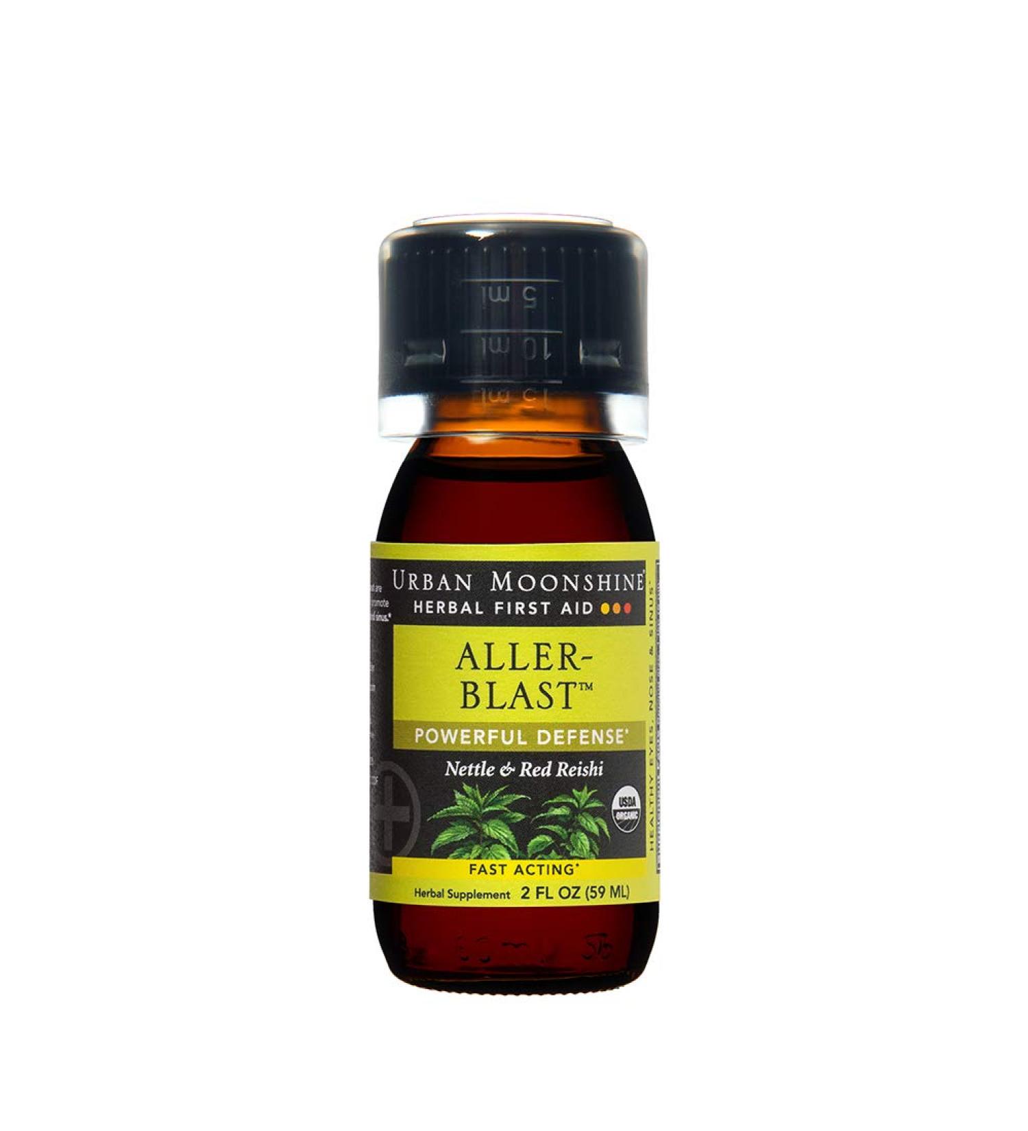 Urban Moonshine Aller Blast | Organic Herbal Supplement with Nettle & Red Reishi - 2 FL OZ - Buy Online on GoSupps.com
