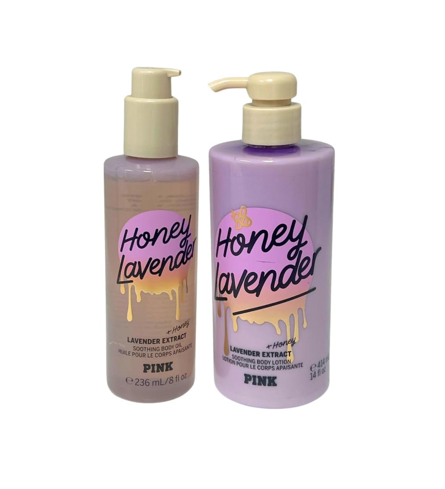 Victoria's Secret PINK Honey Lavender Body Care Set - Nourishing Body Oil & Lotion for Soft Skin - Buy Online on GoSupps.com