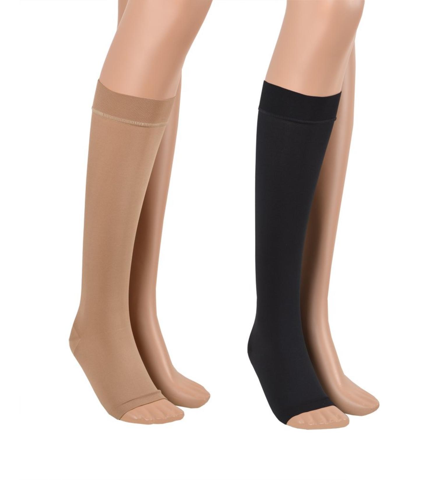 Buy Assistica Medical Compression Stockings 23-32 mmHg - Class 2 Open Toe Support Stockings for Men & Women X-Large Beige (170-182 cm) - Buy Online on GoSupps.com