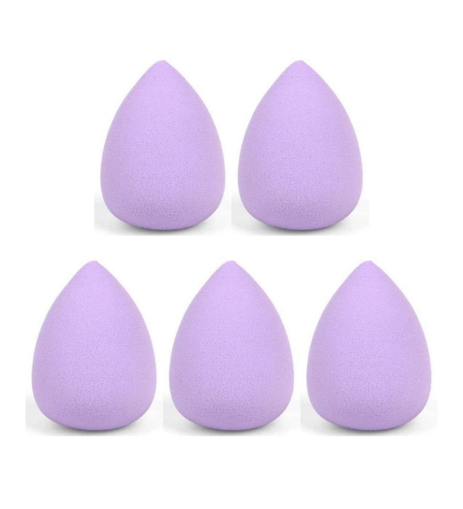 INFINIQUE CREATIONS Purple Makeup Blender Sponge - 5 Piece Set for Perfect Cosmetic Application | International Shipping Available - Buy Online on GoSupps.com