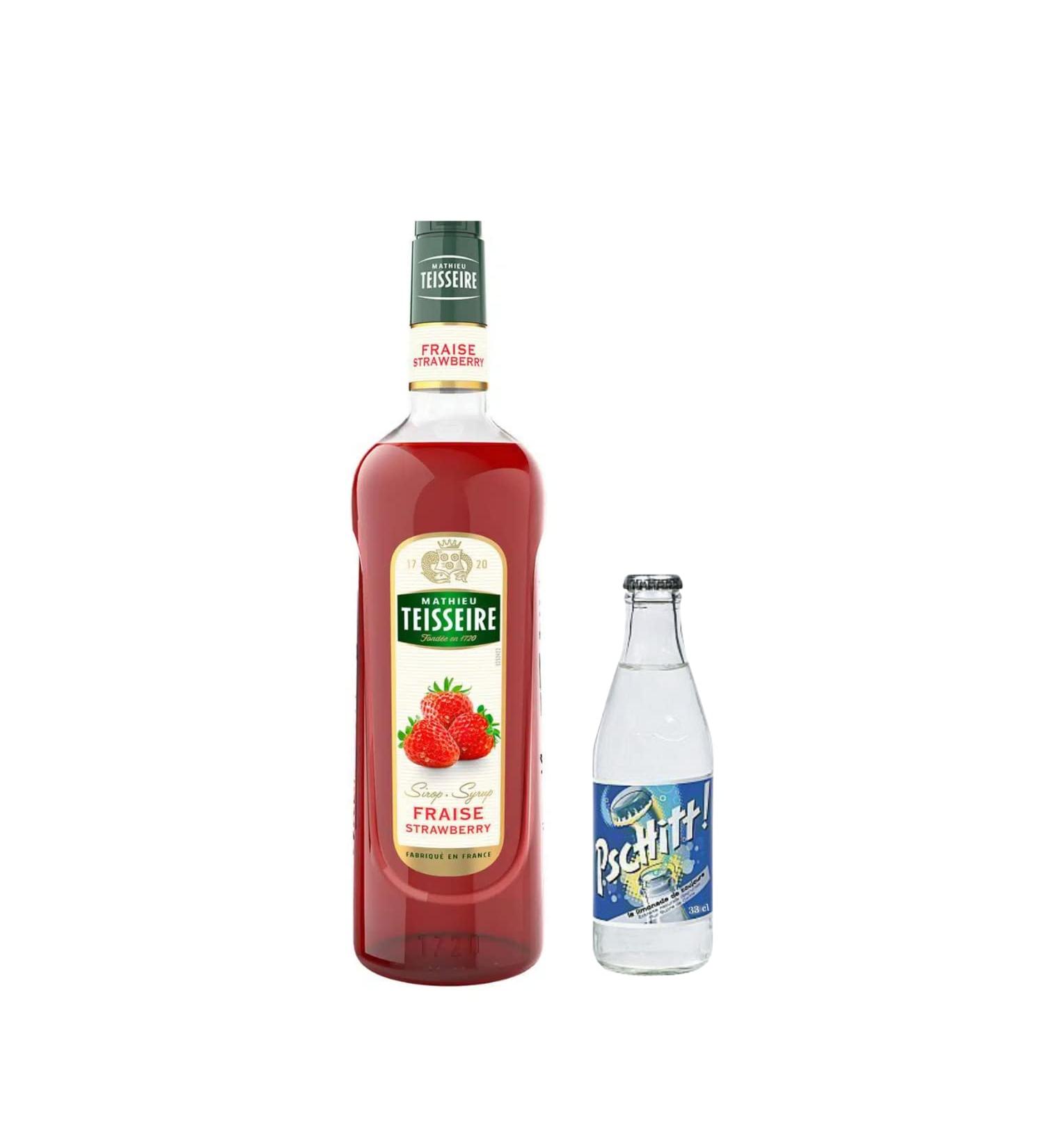  Wine And More Syrup & Lemonade Set: Strawberry Syrup 1 L Pschitt-Lemonade (24 x 33 cl) - Buy Online on GoSupps.com