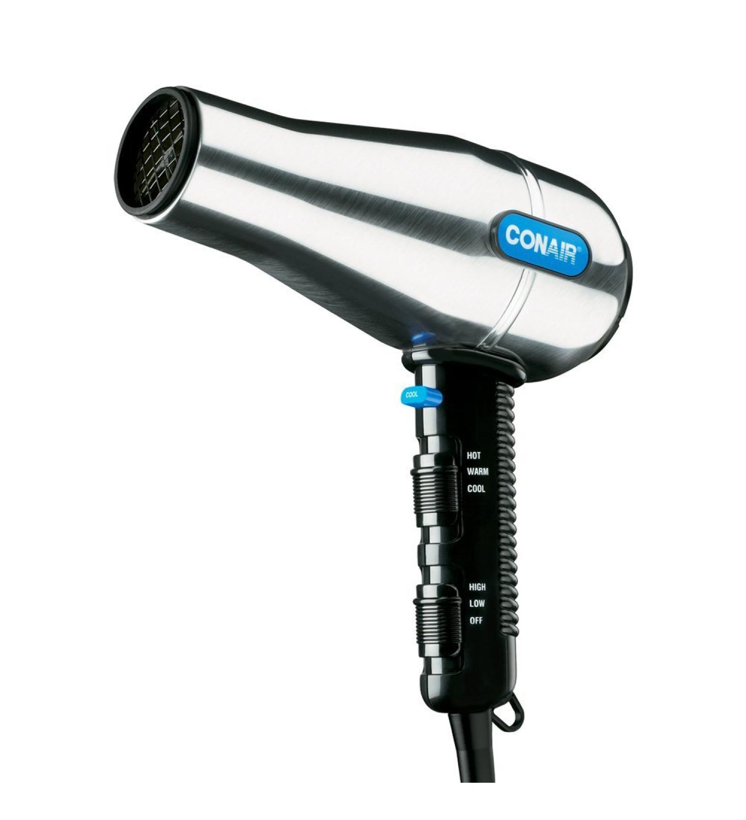 Conair 141WRW Full Size Brushed Metal Salon-Style Hair Dryer - 1875W | International Shipping Available - Buy Online on GoSupps.com