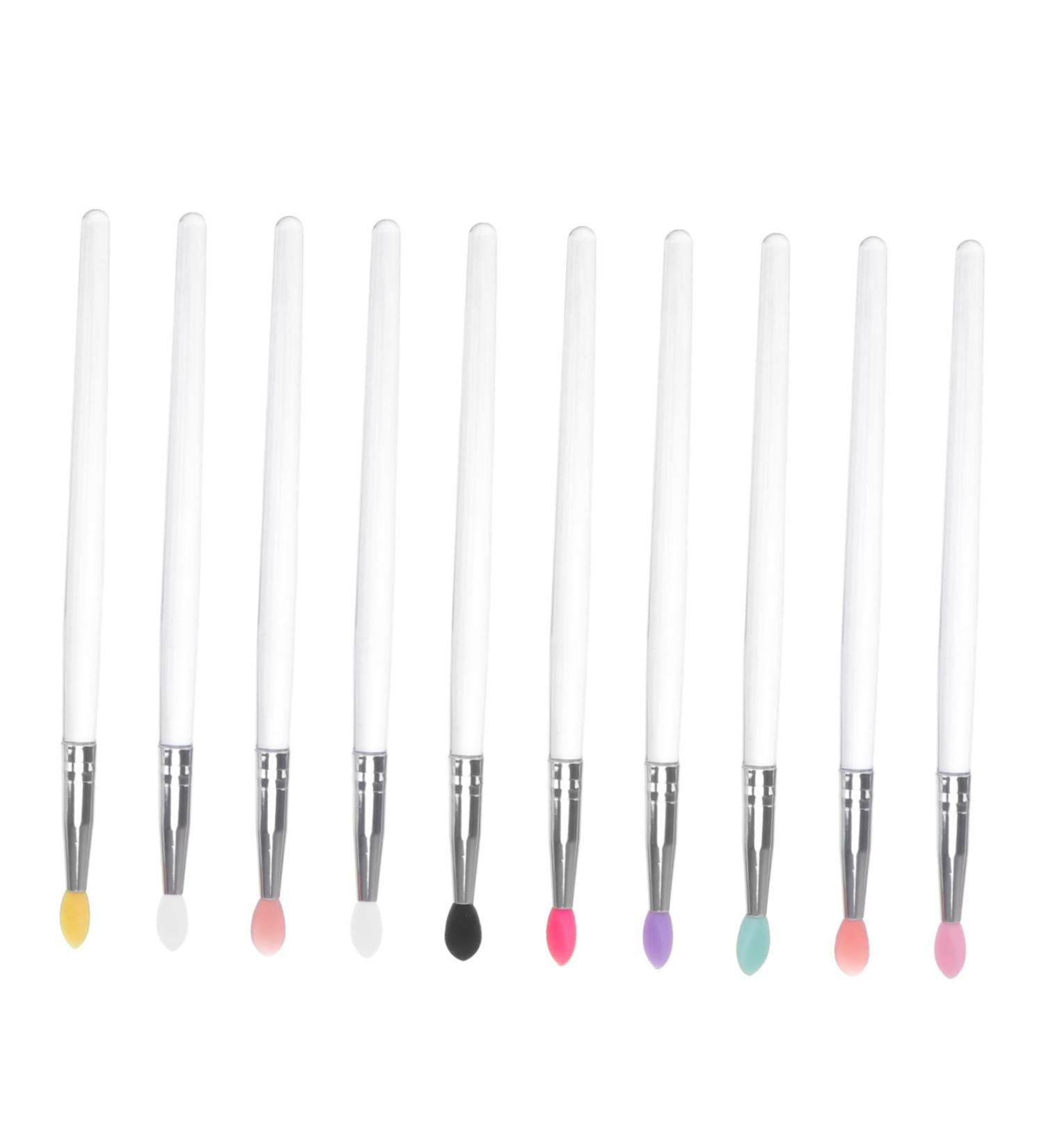 PLAFOPE 10pcs Eye Shadow Brush Eye Smudge Brush Cleaning Lip Brush Makeup Brush Facial Tools - Buy Online on GoSupps.com