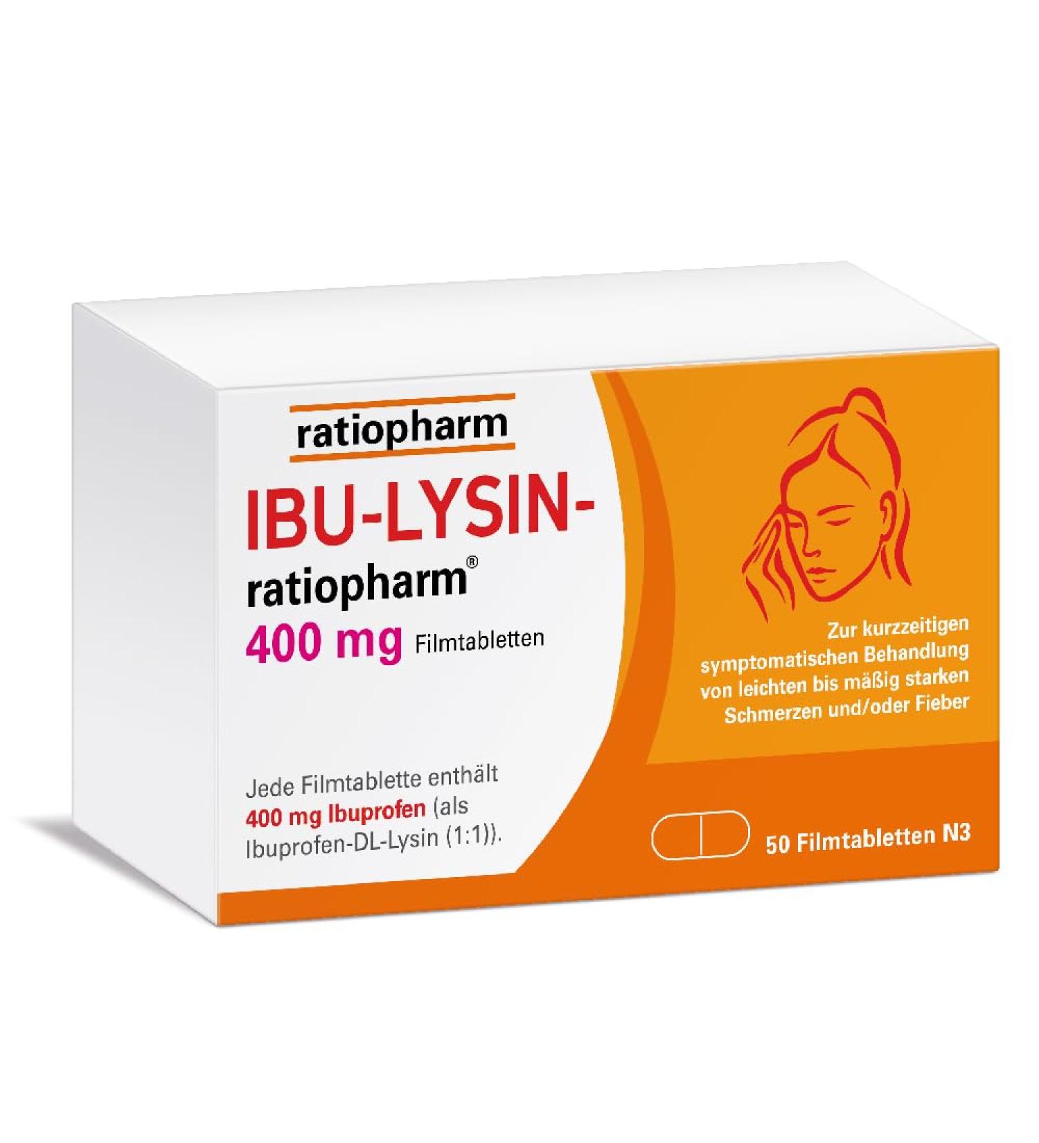 IBU-Lysin-ratiopharm 400 mg film-coated tablets