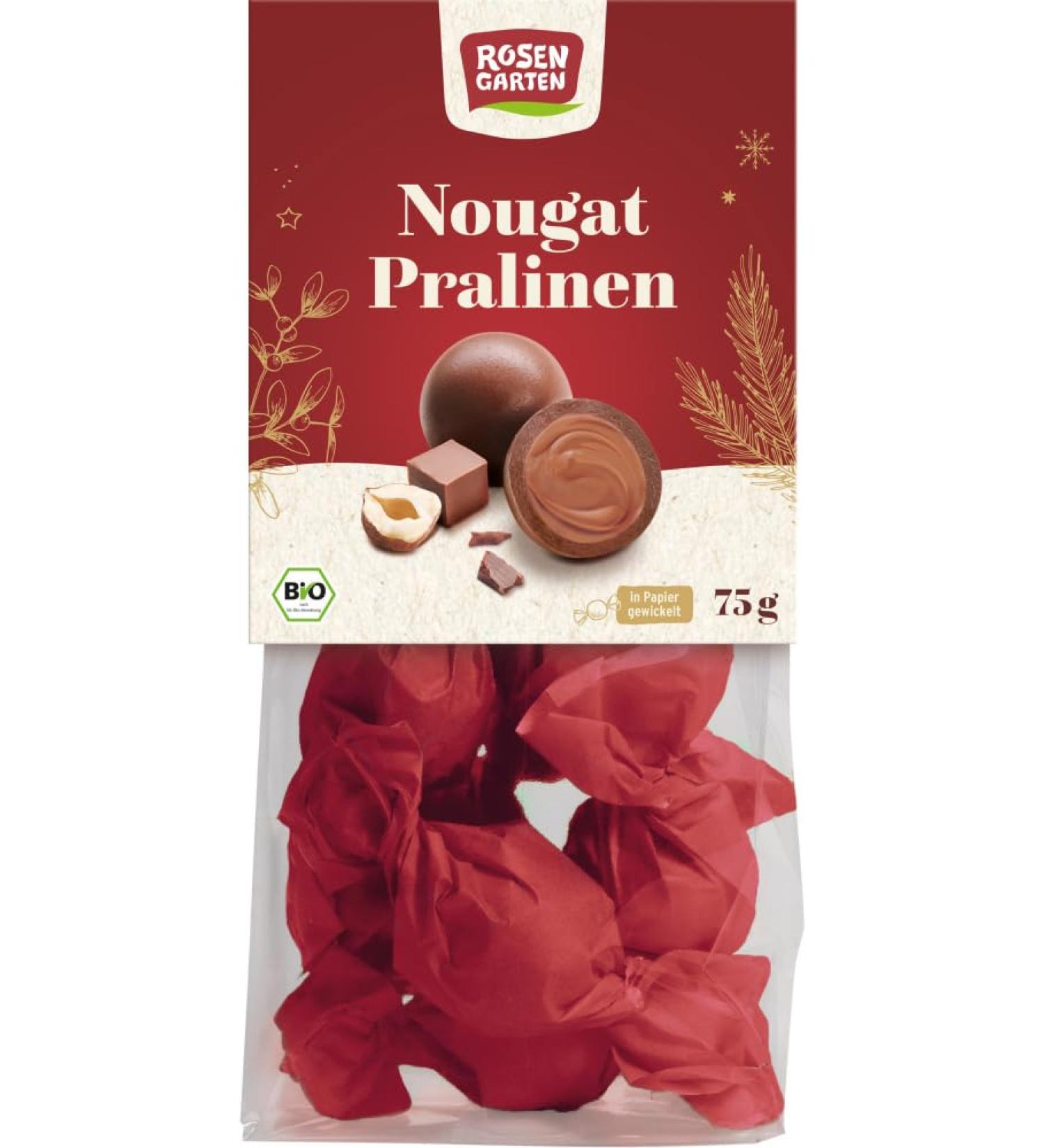 Rosengarten Rosengarten organic nougat chocolates (6 x 75g)