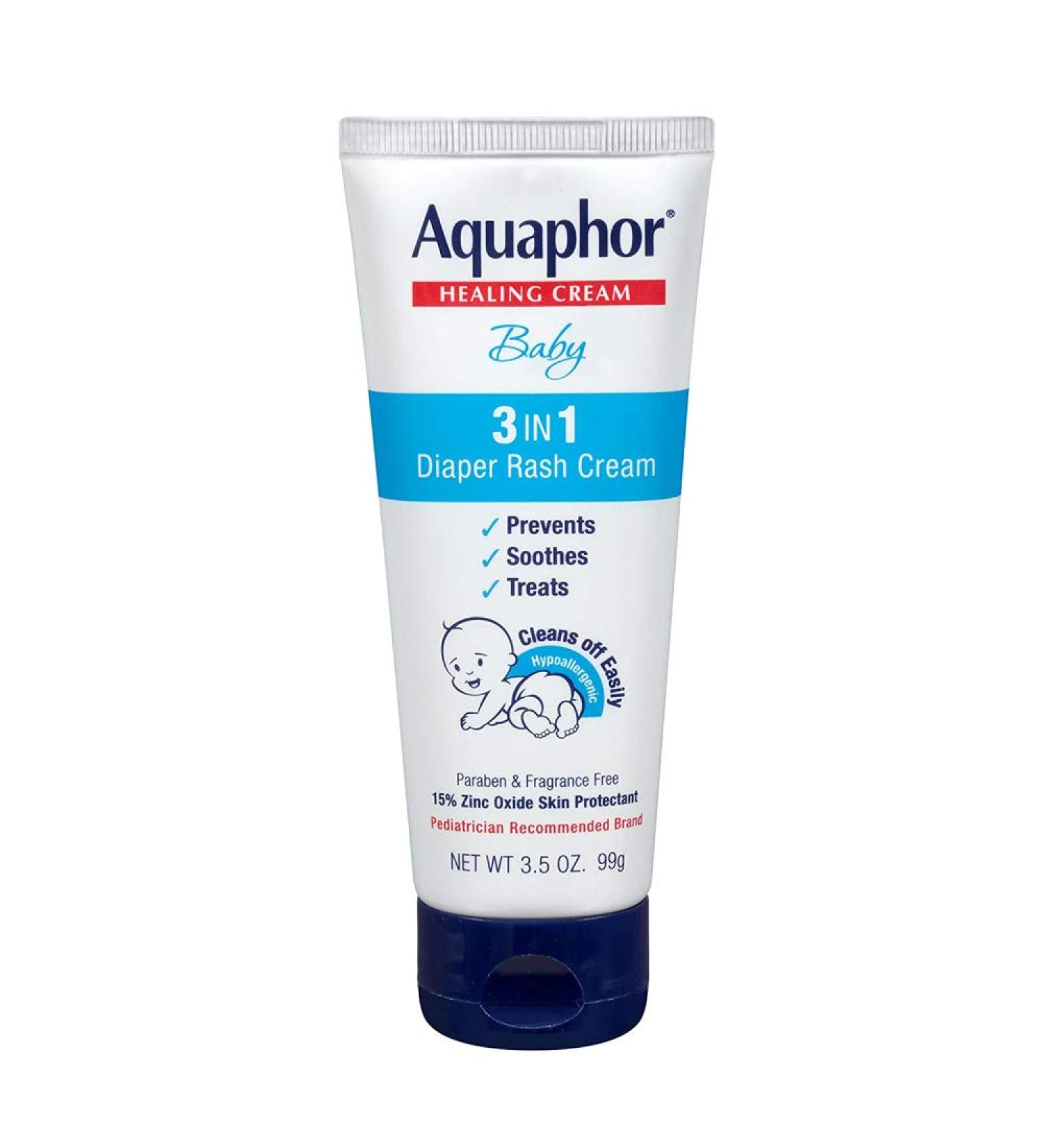 Aquaphor Baby Healing Cream 3 In 1 Diaper Rash 3.5 Ounce (100ml) (6 Pack)