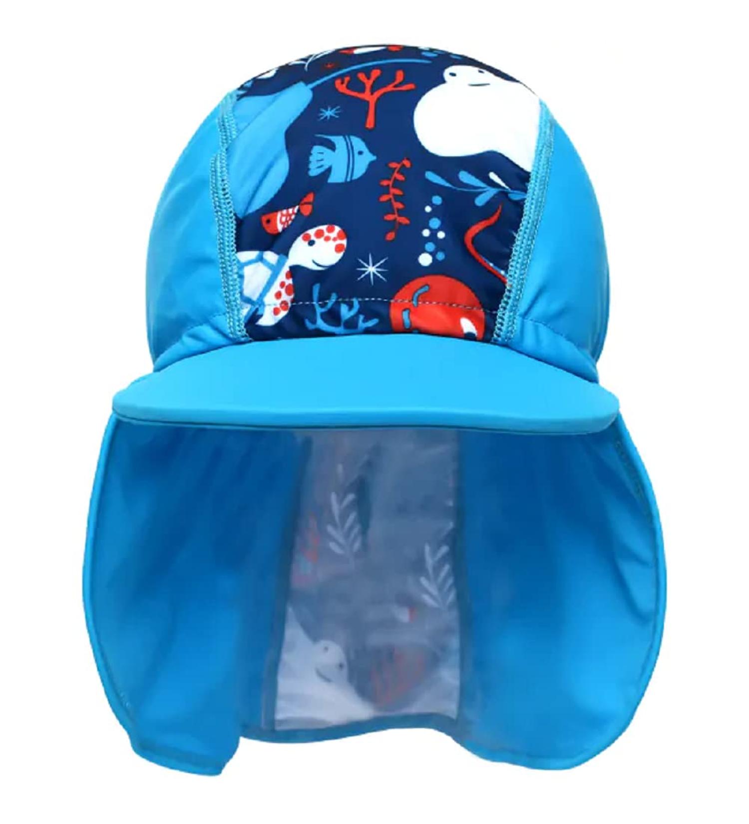 Splash About Baby Kids Legionnaire Sun Hat L - Under The Sea | UV Protection - Buy Online on GoSupps.com