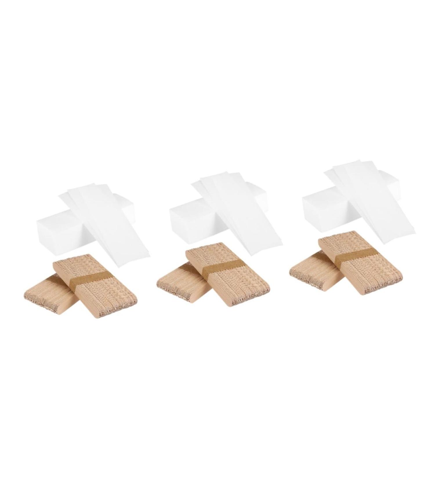 Minkissy 600 STK Wax Paper Strips for Hair Removal - Wax Spatula & Template for Smooth Skin - International Shipping Available - Buy Online on GoSupps.com