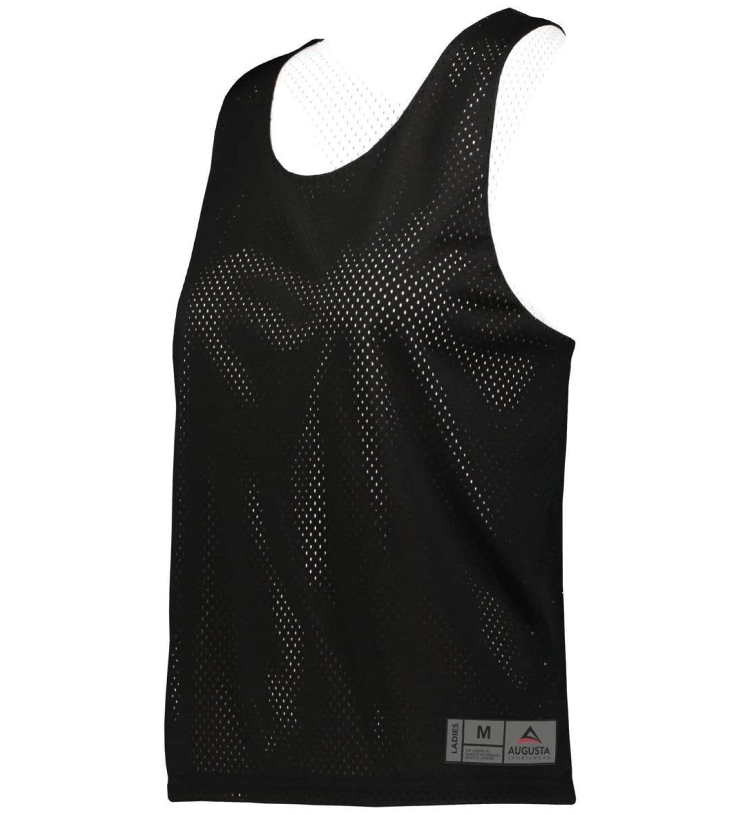 Augusta Sportswear Women's Mesh Reversible Pinnie S - Black/White | Shop Now - Buy Online on GoSupps.com
