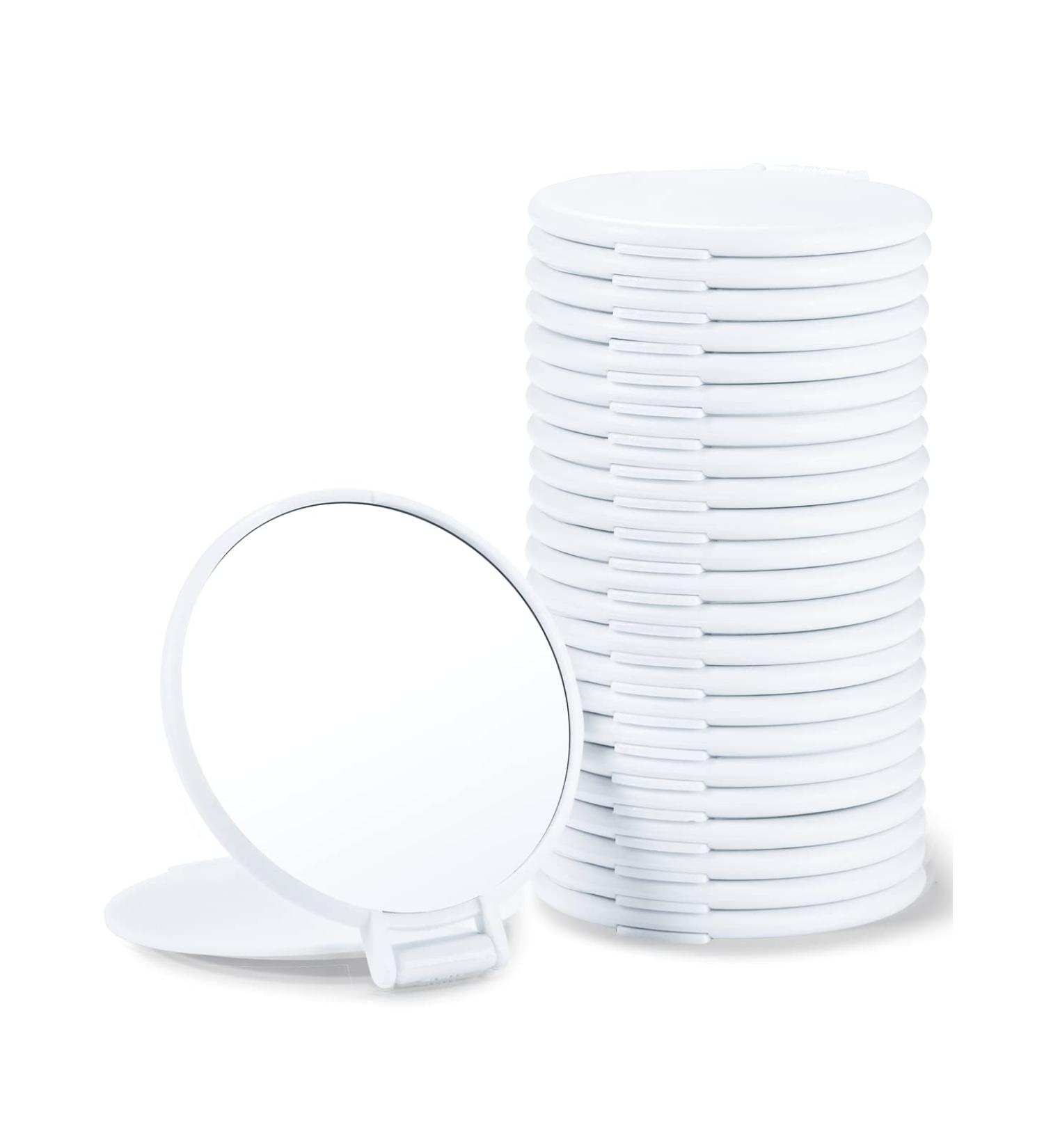 Getinbulk Compact Mirror Bulk Set of 24 - Round Makeup Mirror for Purse (White) | Pack of 24 - Buy Online on GoSupps.com