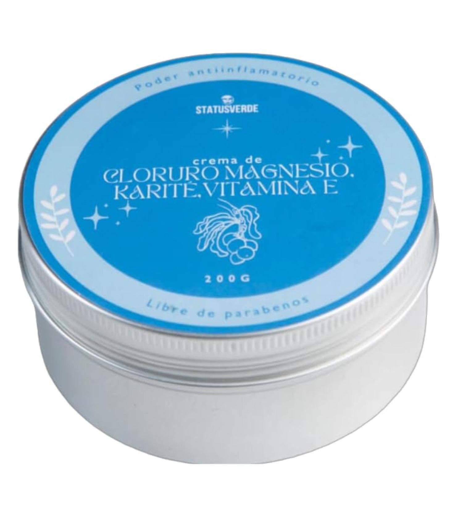 STATUS VERDE Natural moisturizing body cream with MAGNESIUM CHLORIDE shea butter and vitamin E to reduce muscle inflammation relieve cramps relax the skin remove bruises refresh and soften - Buy Online on GoSupps.com