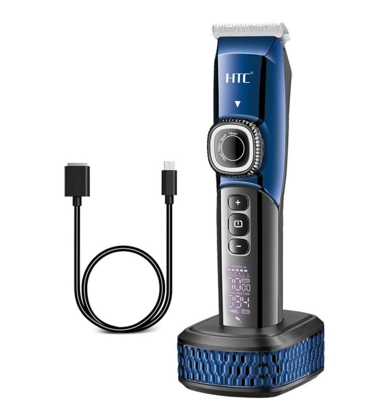 Cordless Hair Clipper Set Rechargeable Electric Hair Trimmer Waterproof Grooming Kit with LED Display Titanium Ceramic Blade Hair and Beard Trimmer 2-in-1 for Men Kids and Professional Barbers - Buy Online on GoSupps.com