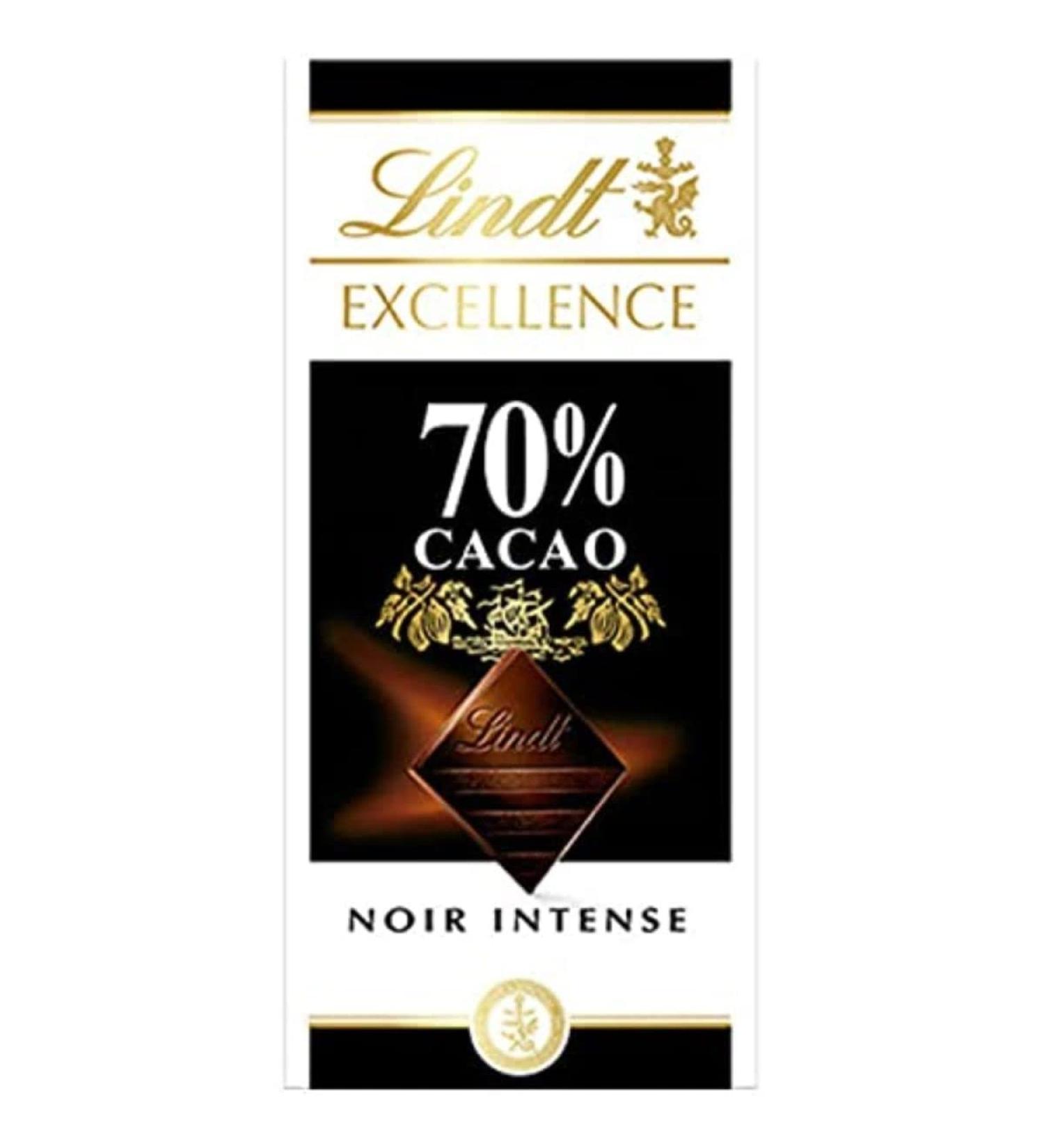 Lindt Lindt Excellence Intense Dark Chocolate Bar 70% Cocoa 2 x 100g