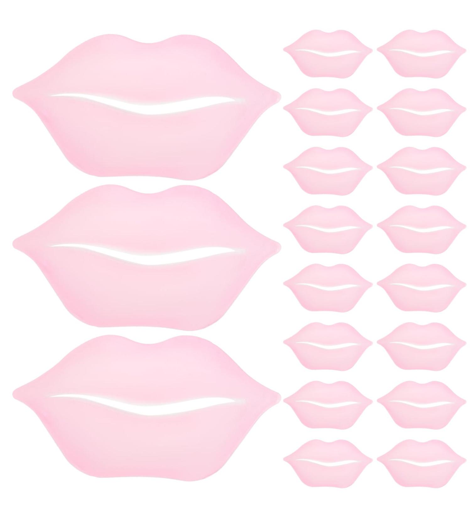 Ipetboom 20pcs Lip Mask Overnight Babe Lip Gentle Lip Care Dry Lip Supplies Lip Sleeping Mask for Women Lip Caring Masks Lip Peel Mask Convenient Lip Films Lips Mask Collagen Material Pink - Buy Online on GoSupps.com