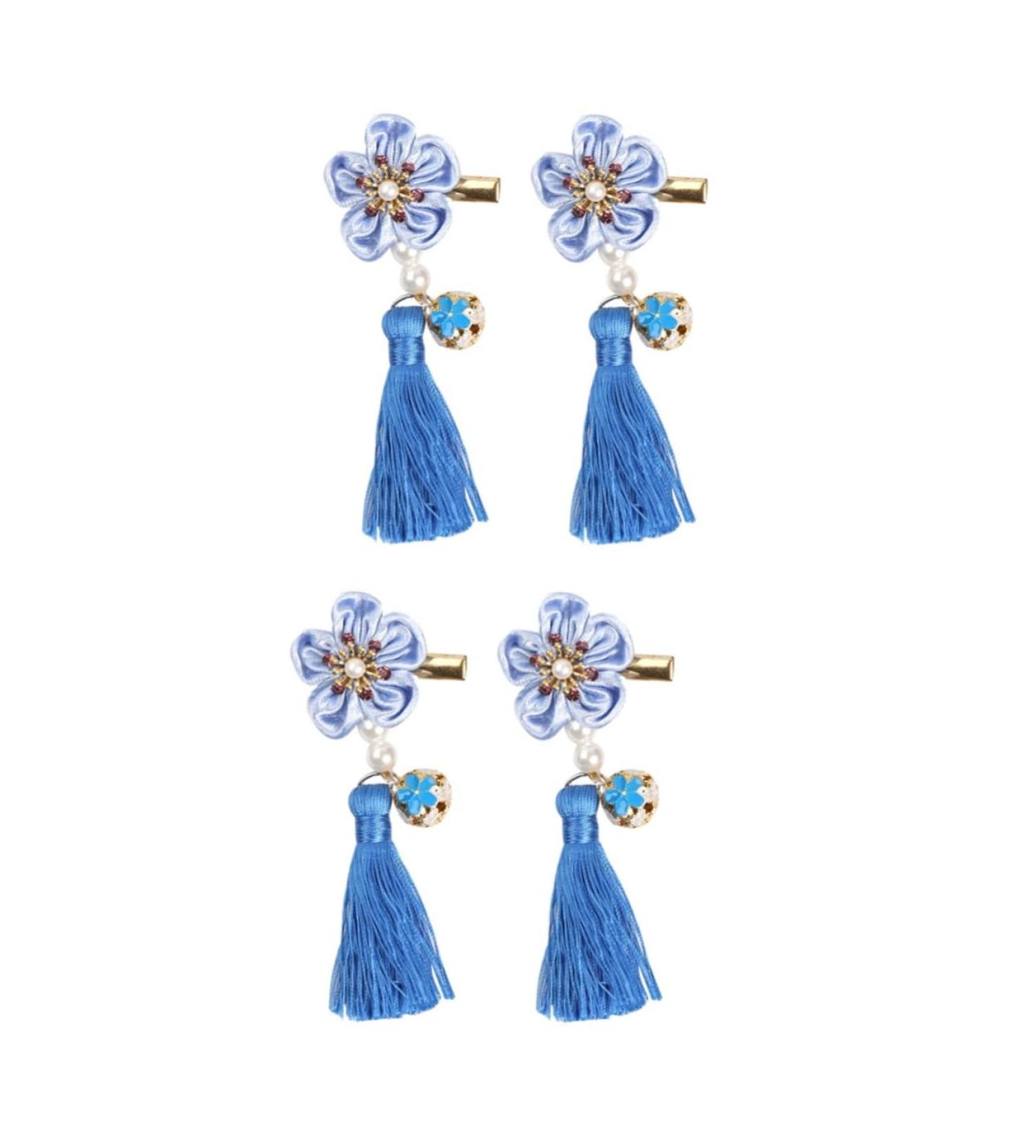 ABOOFAN 2 Pairs New Year Bobby Pin Kids Barrettes for Hair Chinese Style Hairpin Girl Barrettes Clip Girls Hair Clips Hair Clip for Han Chinese Clothing Child Side Clip Japanese-style - Buy Online on GoSupps.com