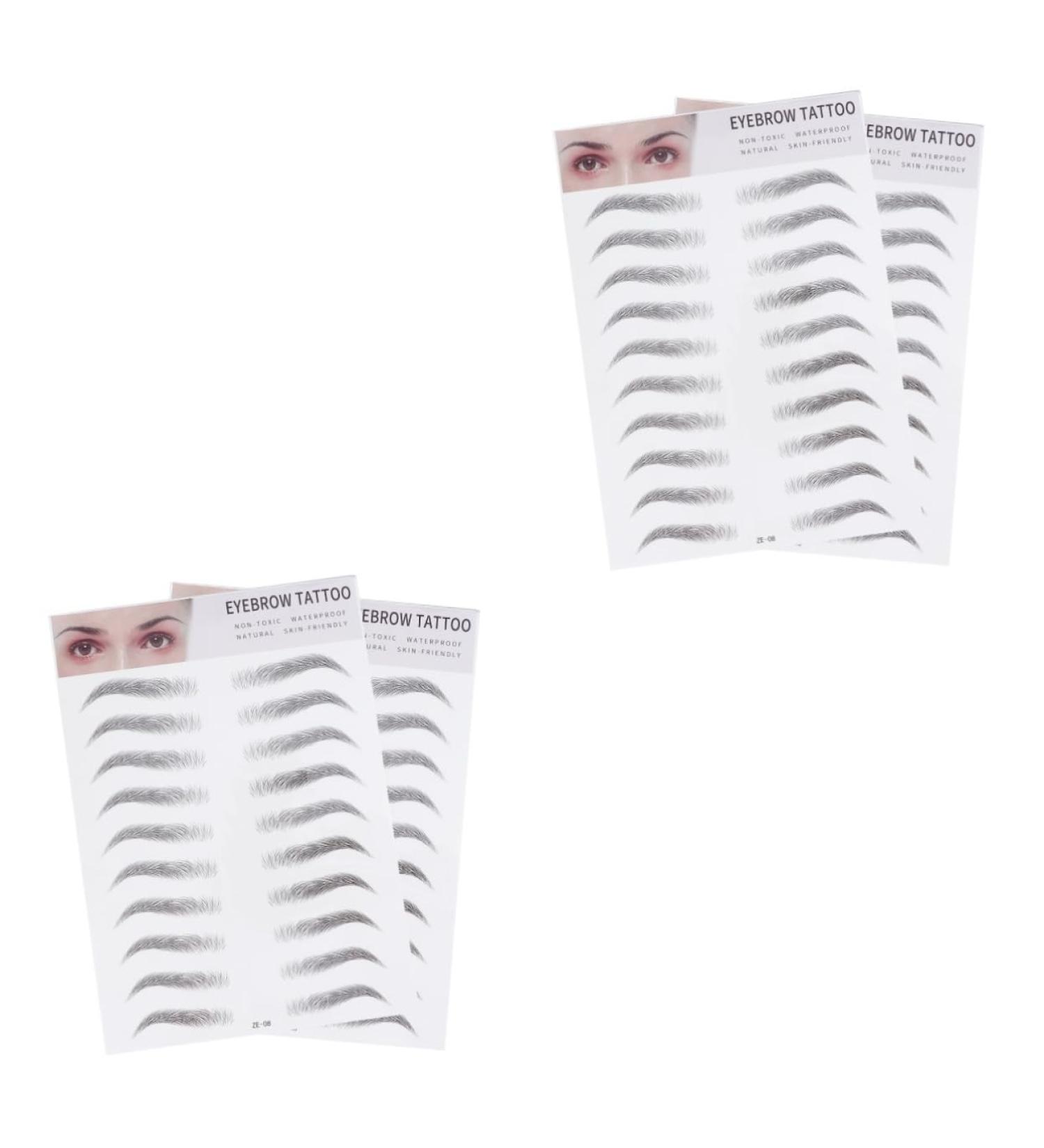 Beavorty Eyebrow Sticker 4 pcs 3d s lady tools suit women s suits makeup gadgets Shaper 6d shaping 1 count (Pack of 1) Blackx2pcs - Buy Online on GoSupps.com