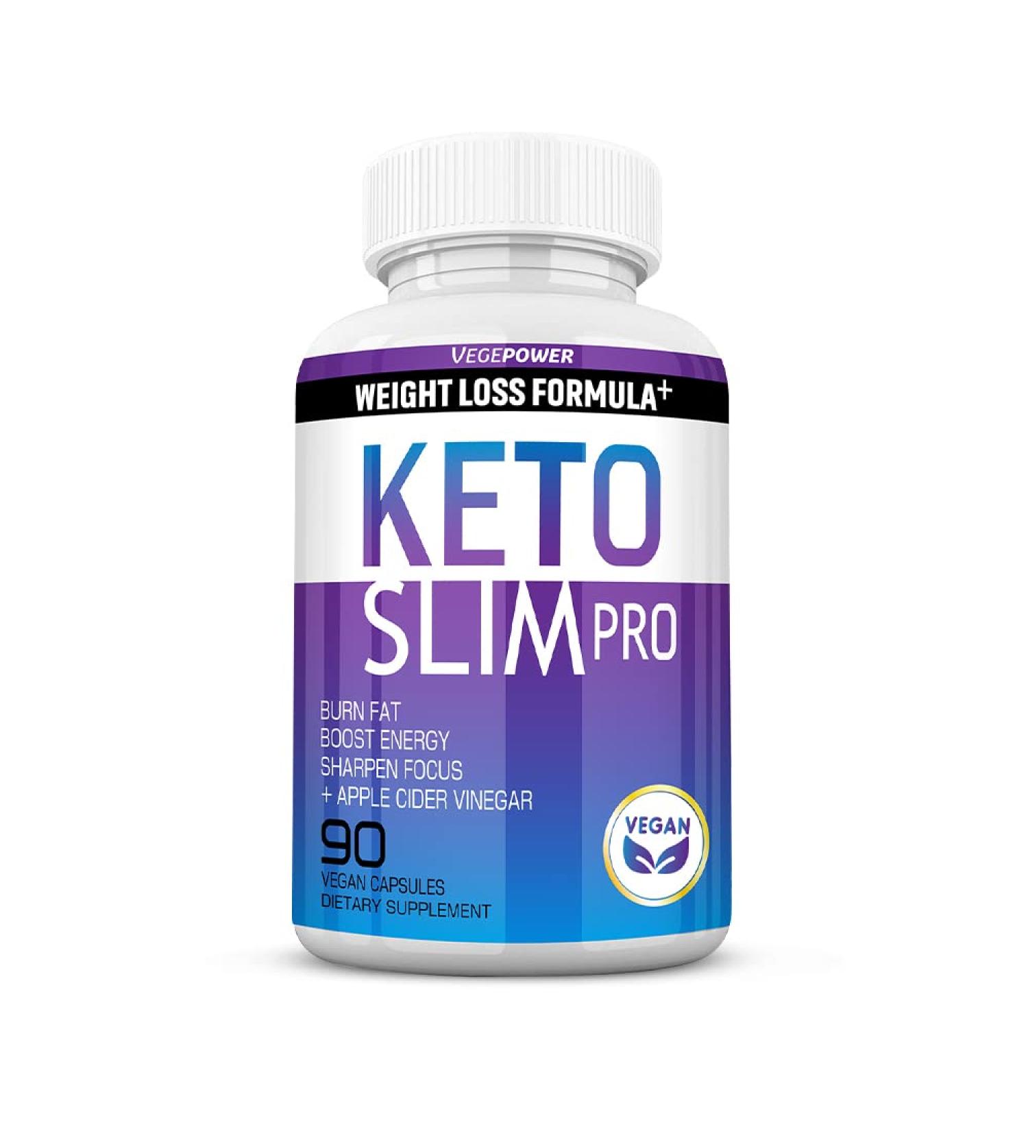 Fast Slim Pro Keto Diet Pills- 90 Capsules for Easy Ketosis & Weight Control Apple Cider Vinegar & BHB Salt Supplement to Burn Fat, Boost Energy & Suppress Cravings 1000mg for Men and Women - Buy Online on GoSupps.com