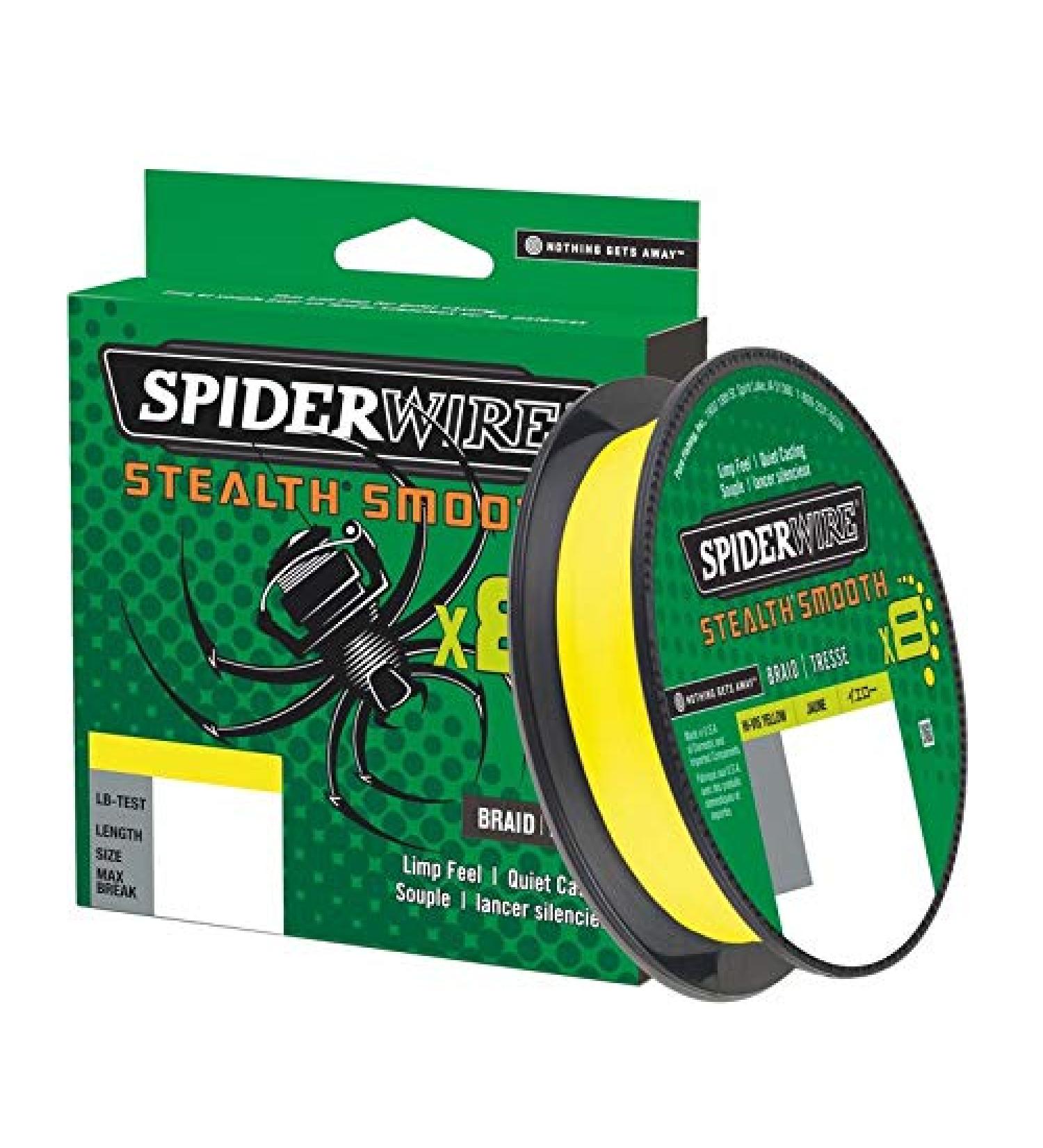 Spiderwire Stealth Smooth 8 New 2020 150m Yellow 8 -fold -braided cord with microbe coverage 0.06mm - 0.39mm 5.4kg - 46.3kg abrasion festival 150.0 meters 0.07mm - 6.0kg