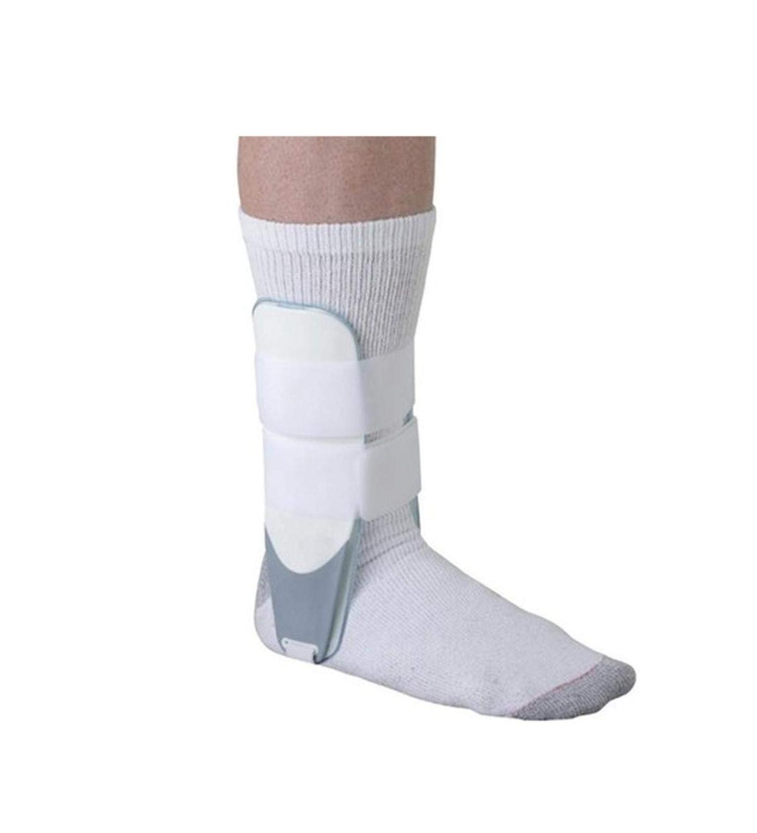 OSSUR Airform Universal Inflatable Stirrup Ankle Brace - White/Grey Youth & Pony | International Shipping Available - Buy Online on GoSupps.com