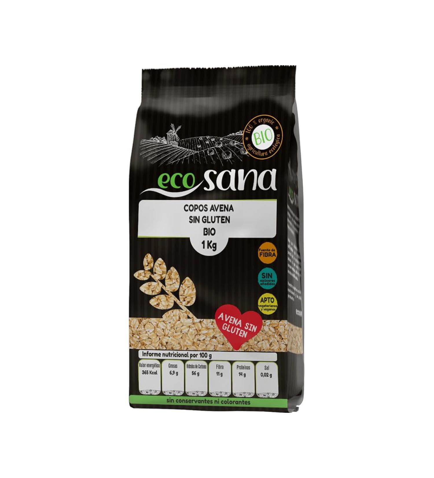 Flocons d'avoine sans gluten bio 1 kg