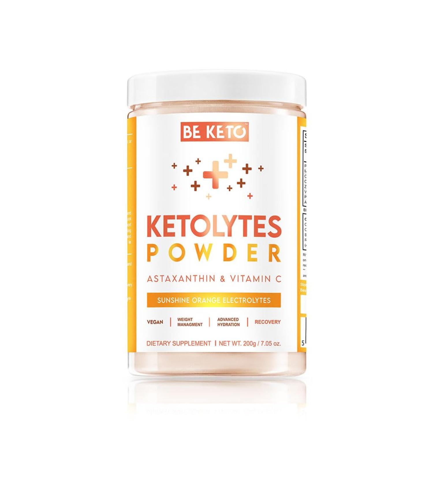  Be Keto Ketolytes Electrolyte Powder - Sunshine Orange 200 g - Buy Online on GoSupps.com