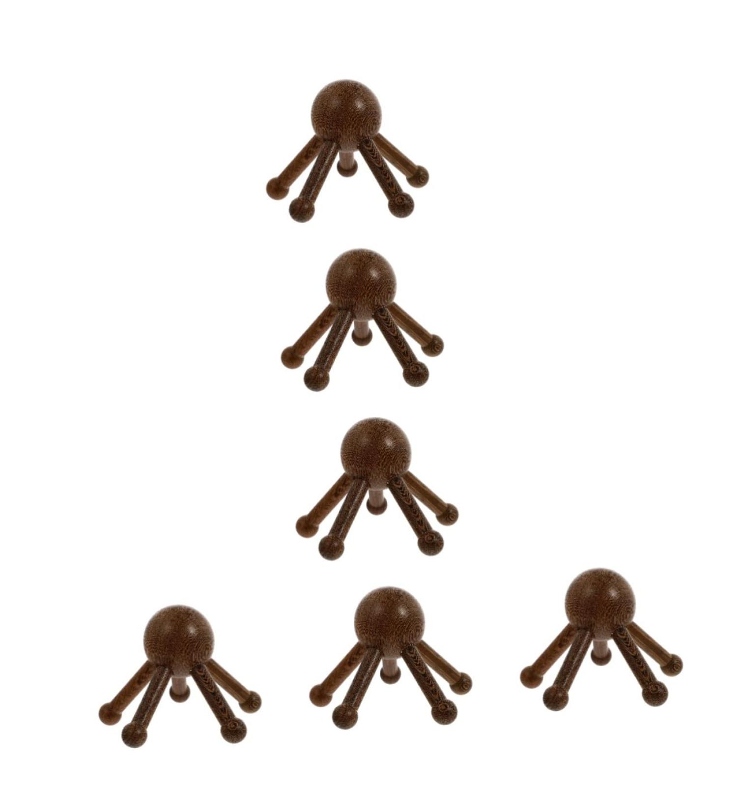 Beavorty 6 STK Wooden Massage Device - Five Claws Hand Massager & Thai Massage Tool for Scalp Relief - Buy Online on GoSupps.com