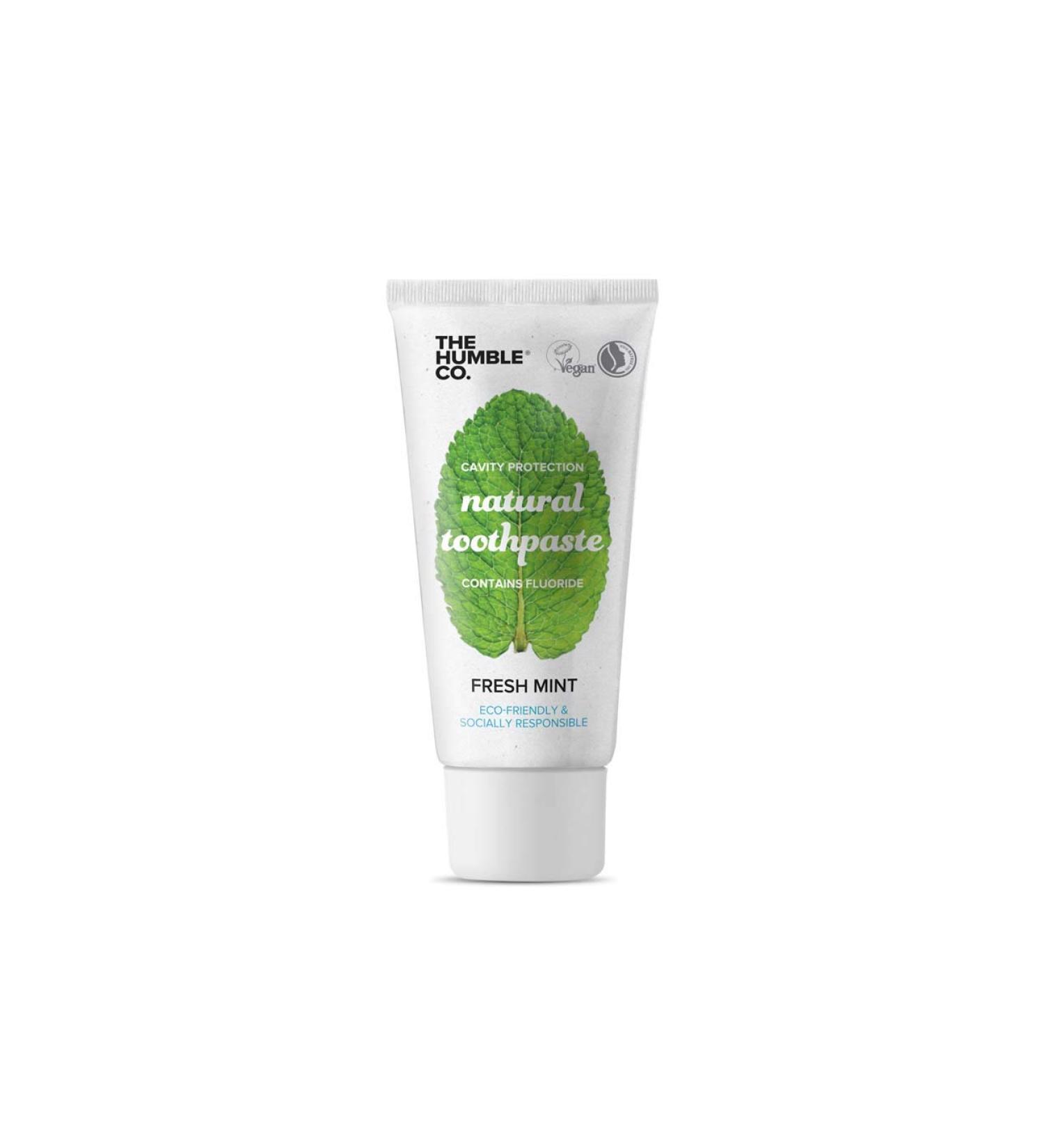Humble Natural Toothpaste - Toothpaste - with fluoride - Fresh mint - Fresh mint 5 x 75 ml