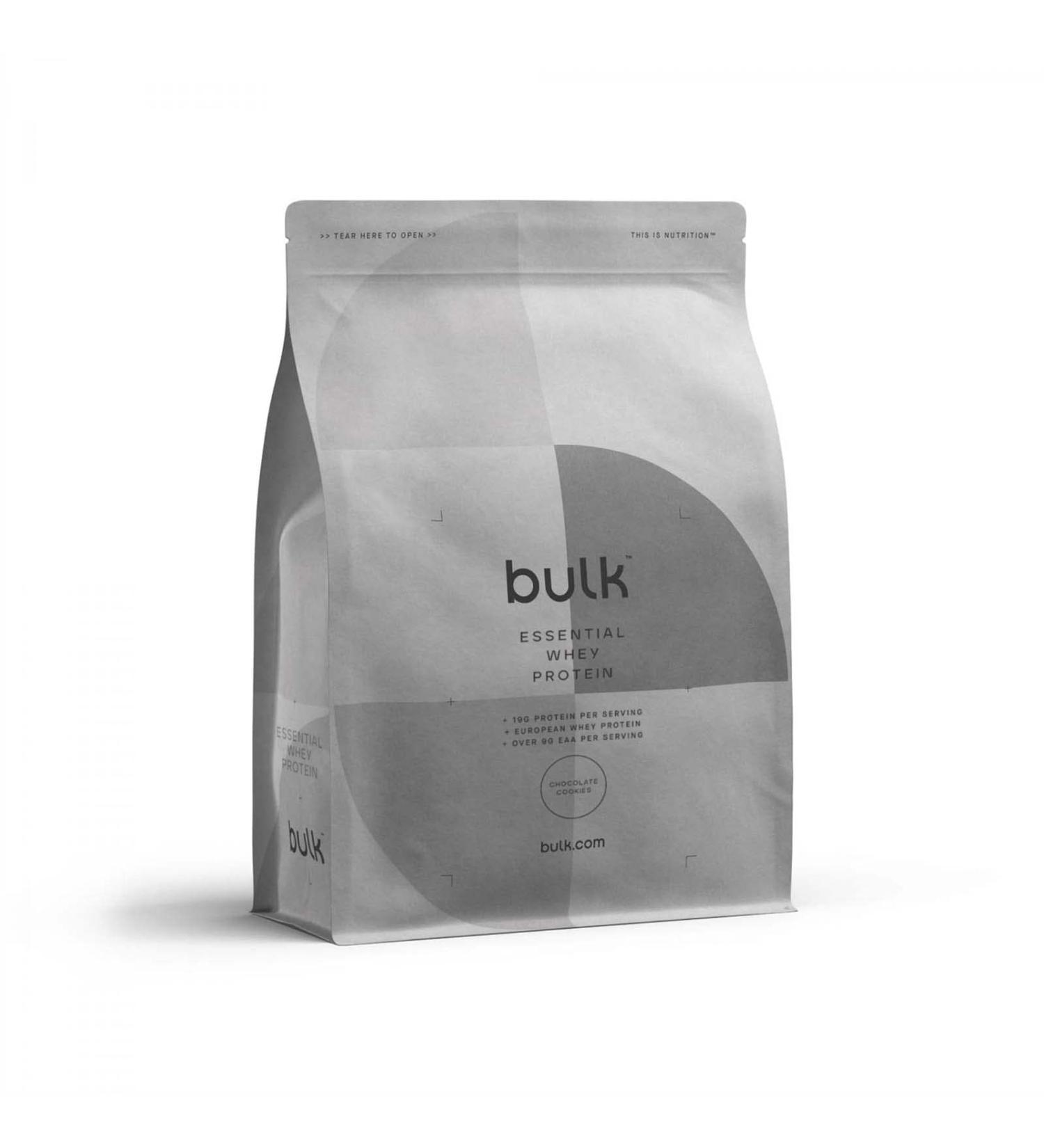 Bulk Essential Whey Protein Powder Shake Chocolate Cookies 1 kg 28 Servings Chocolate Cookies 1kg - Buy Online on GoSupps.com